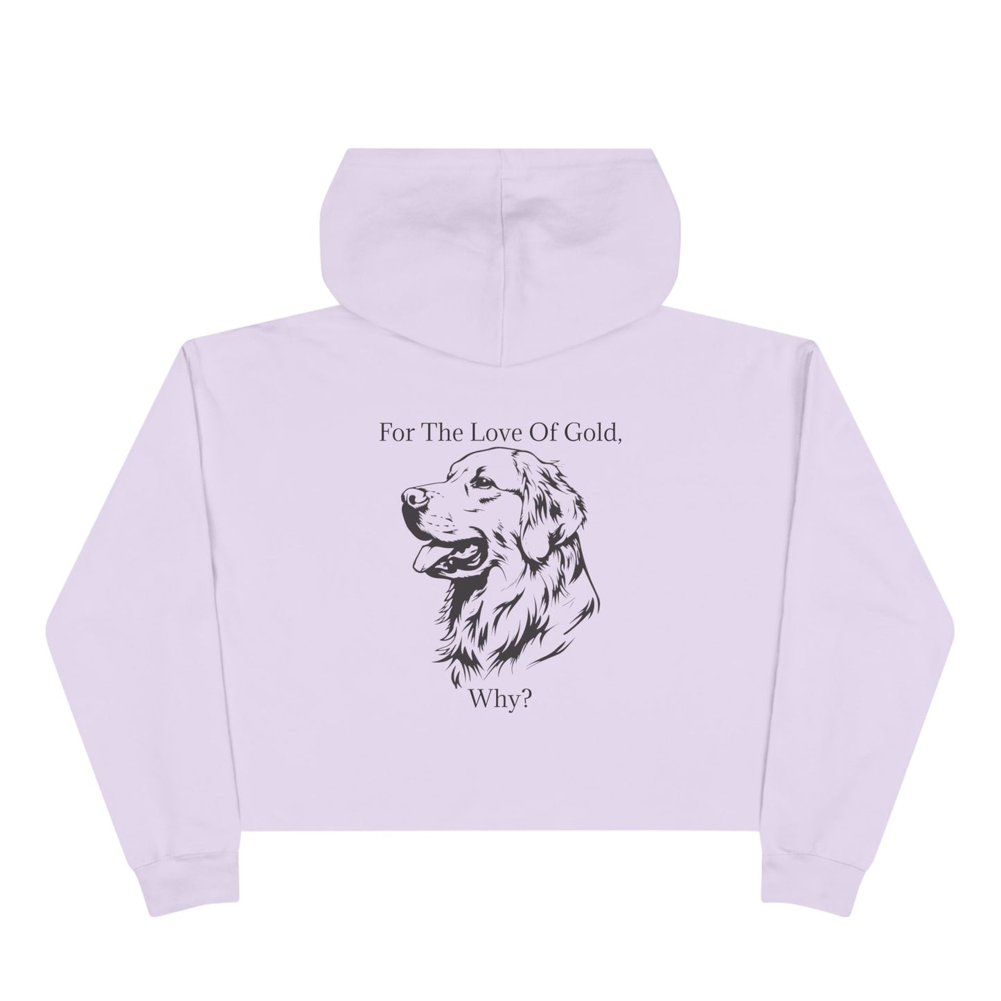 For The Love Of Gold Women's Crop Hoodie