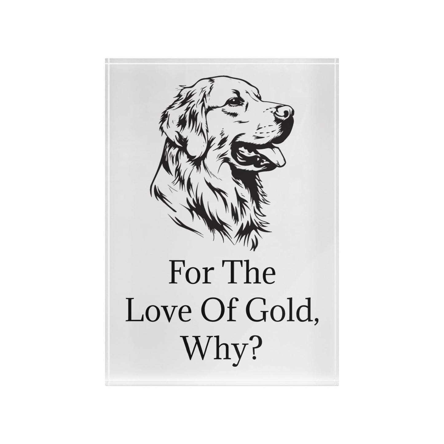 For The Love Of Gold Acrylic Photo Block