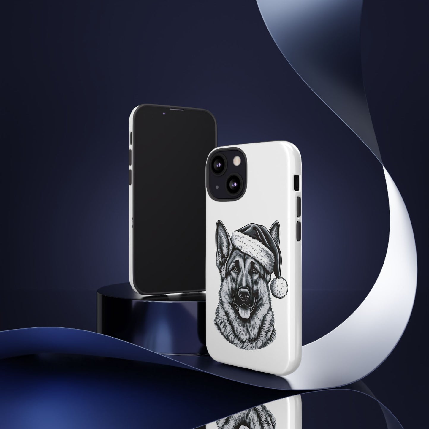 Santa Paws German Shepherd iPhone Case