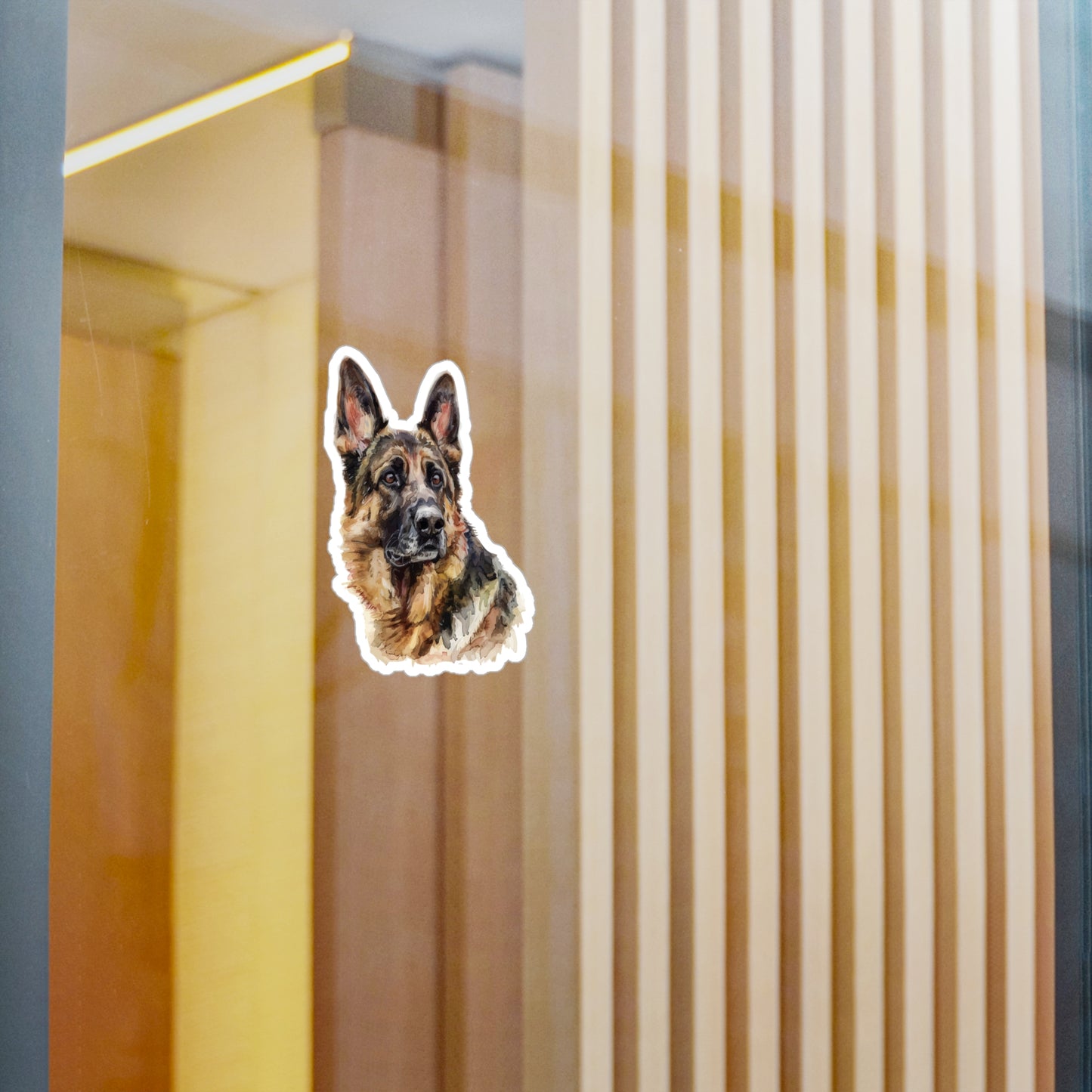 German Shepherd Head Vinyl Decal