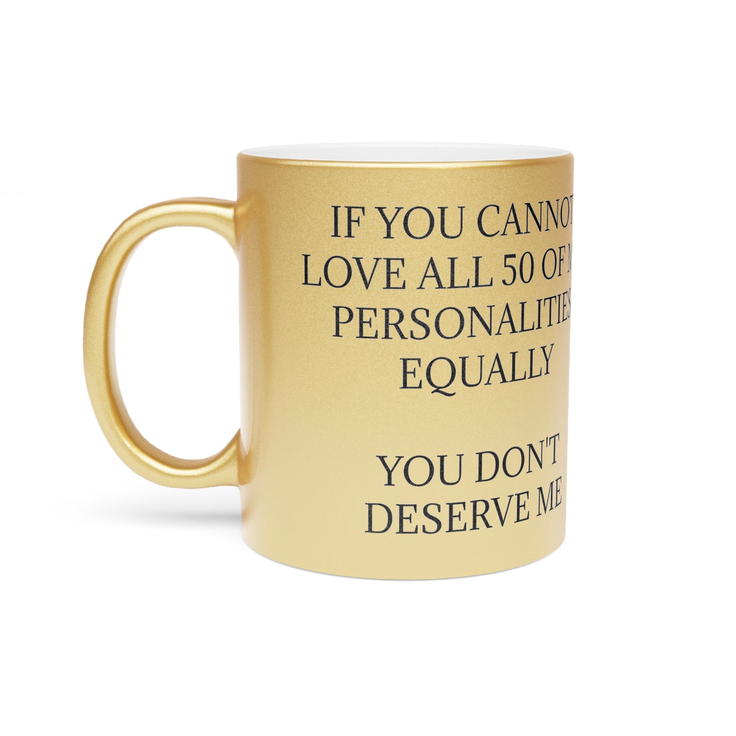 50 Personalities Metallic Coffee Mug