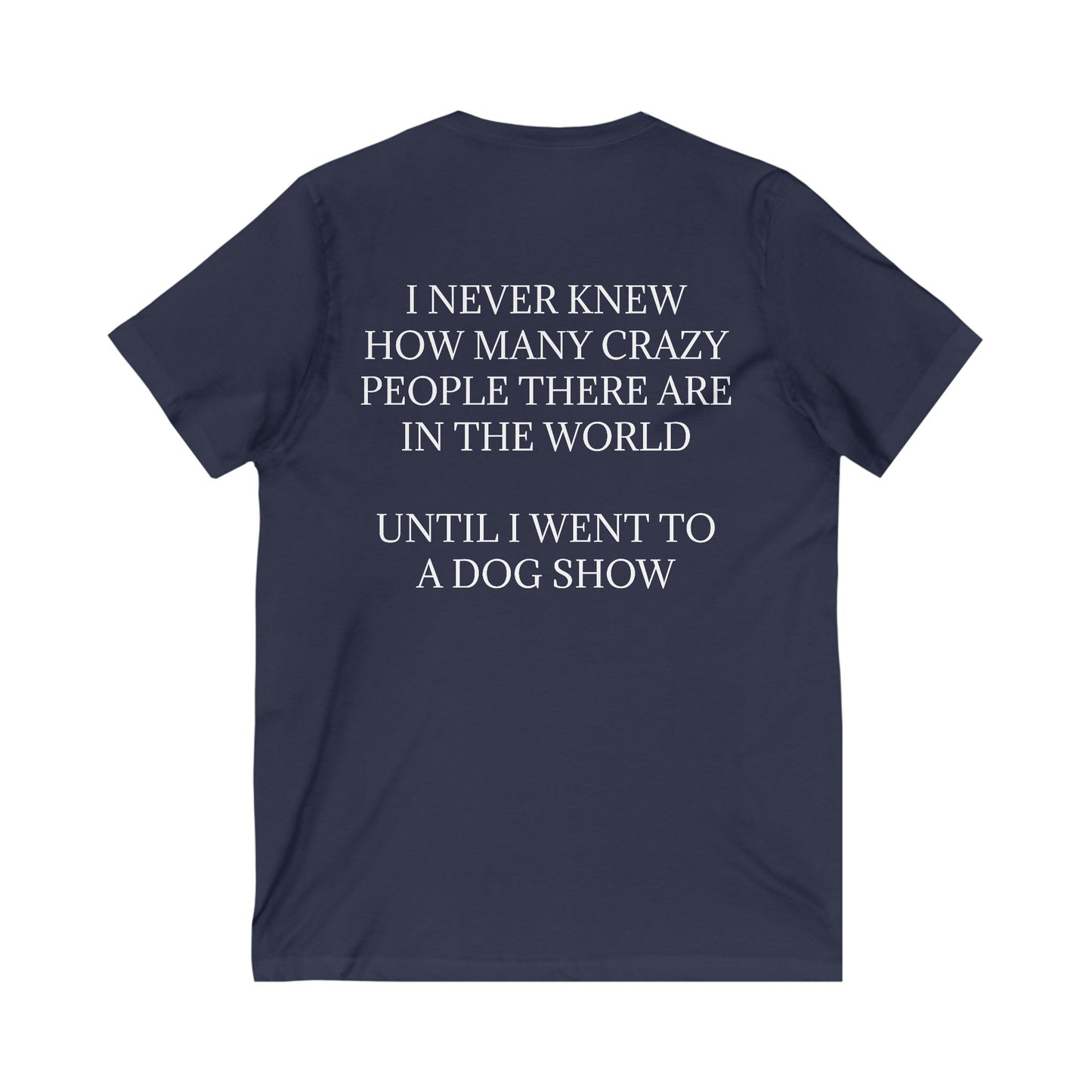 Never Knew Unisex Short Sleeve V-Neck Tee