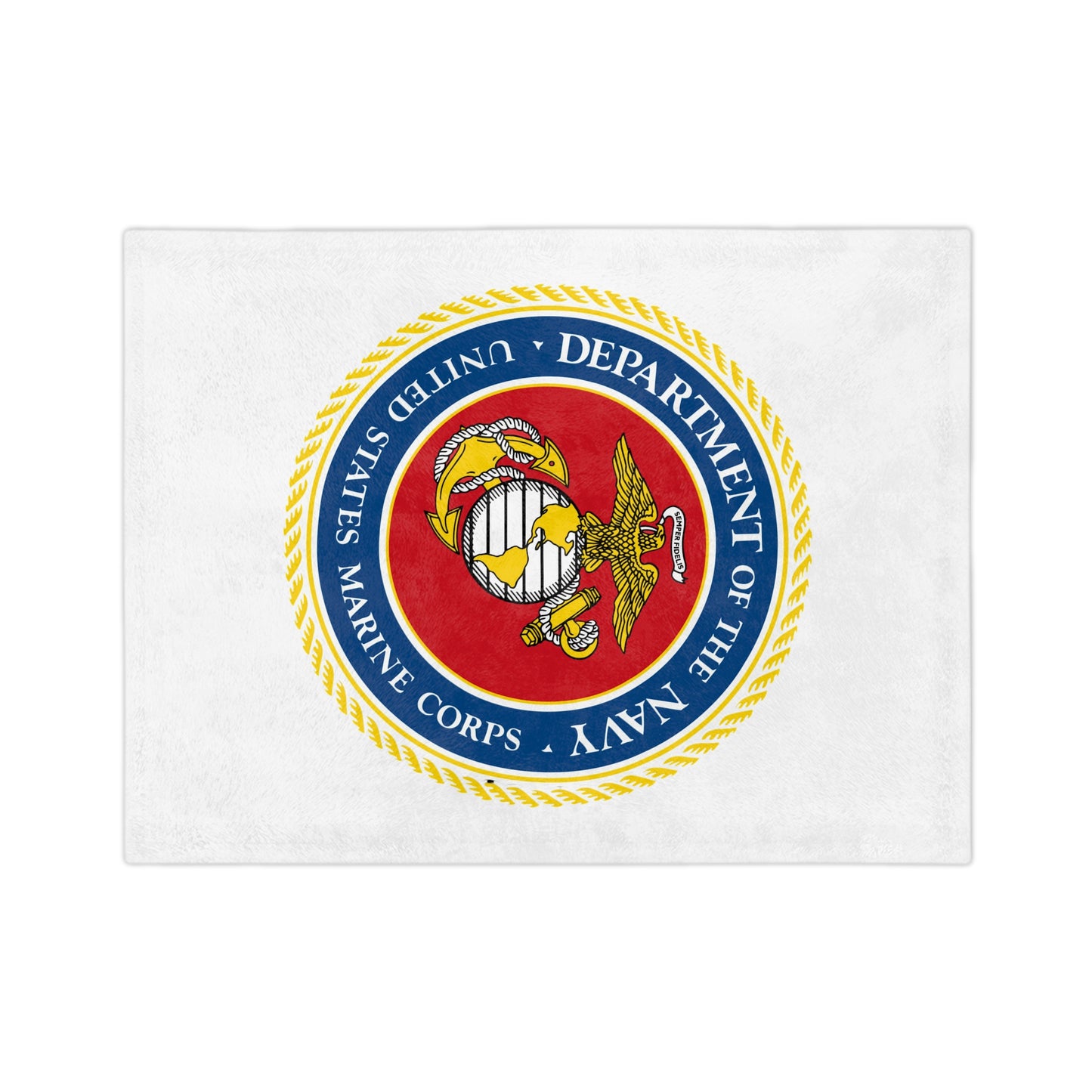 US Marine Corps Velveteen Microfiber Blanket