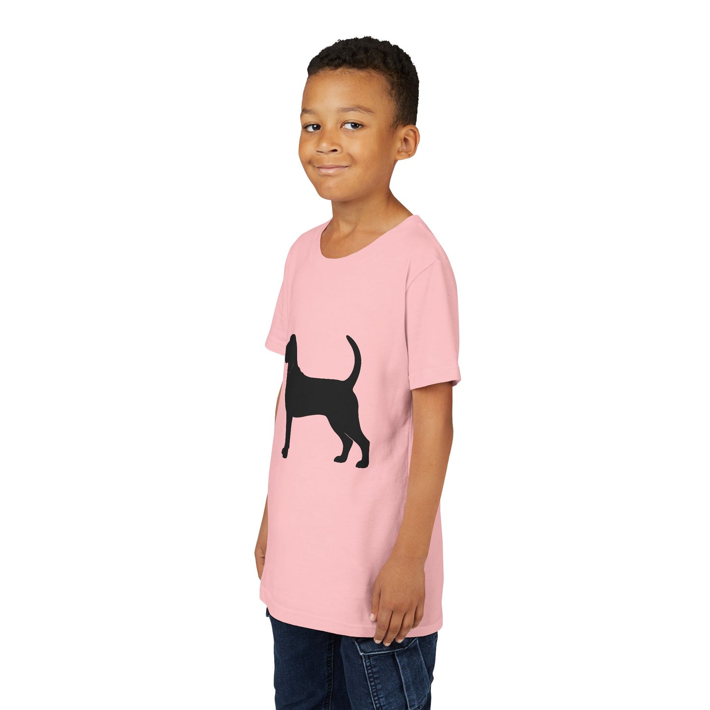 Bloodhound Silhouette Youth Unisex Short Sleeve Crewneck Tee