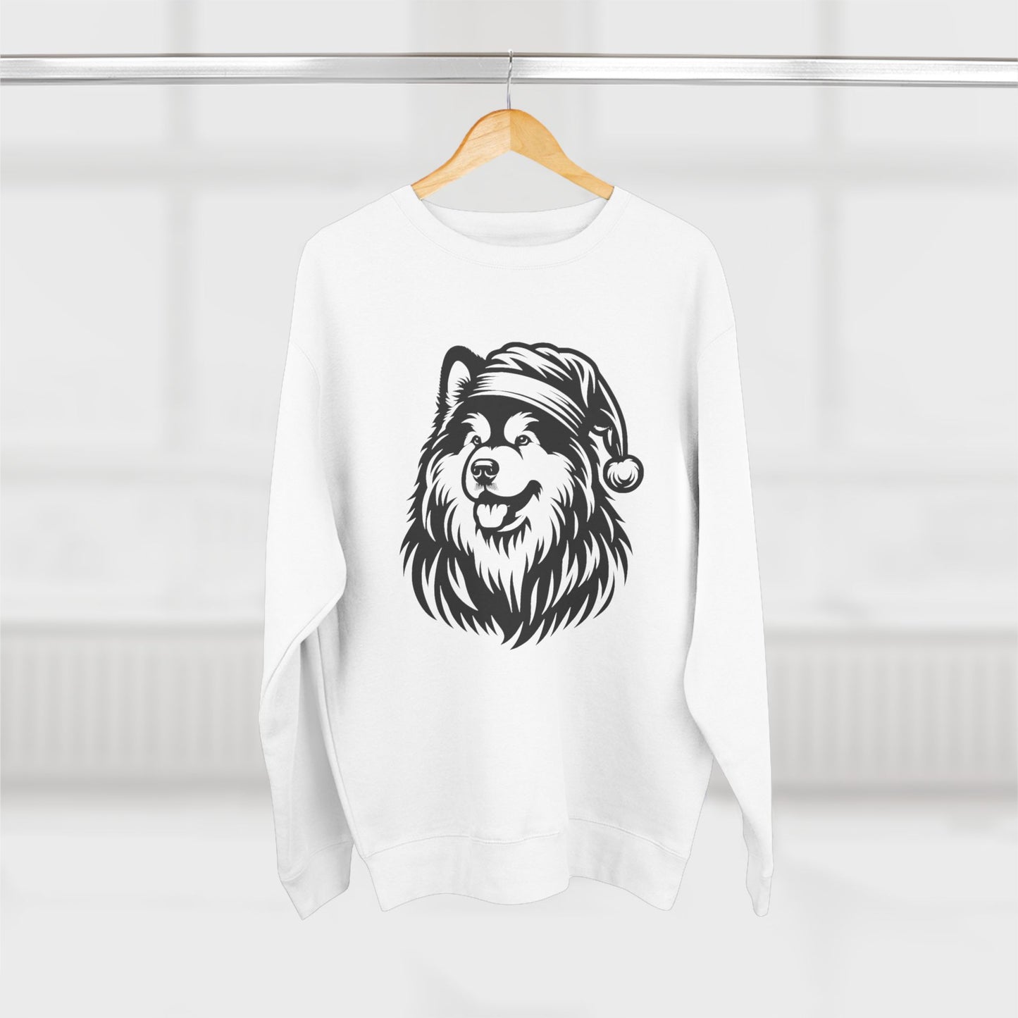Santa Paws Malamute Unisex Crewneck Sweatshirt
