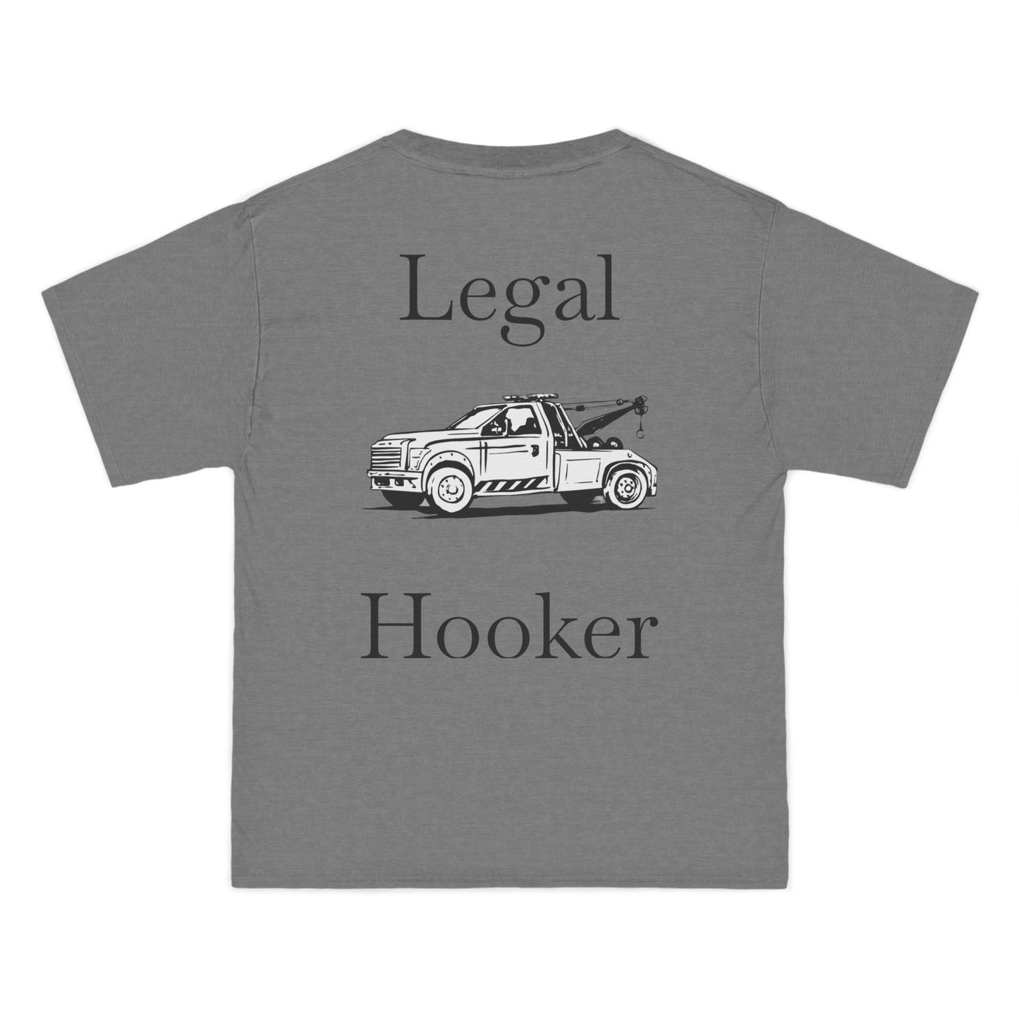 Legal H**ker Wheel Lift Tow Truck Men's Short-Sleeve Crewneck Tee