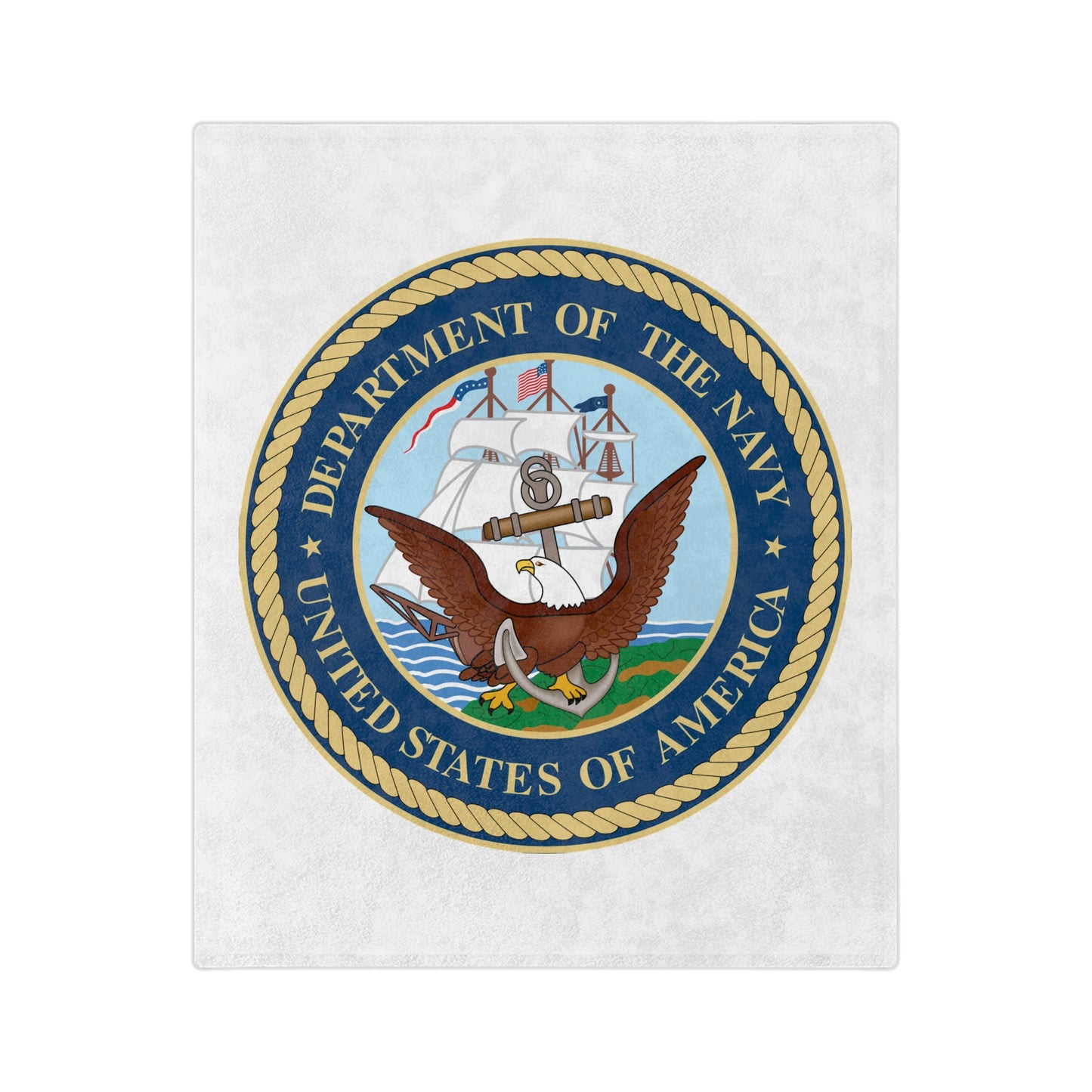 US Navy Velveteen Microfiber Blanket