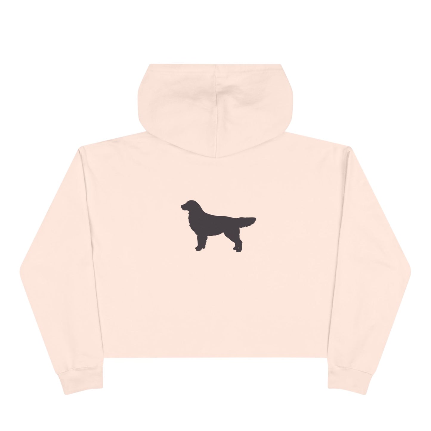 Golden Silhouette Women's Crop Hoodie
