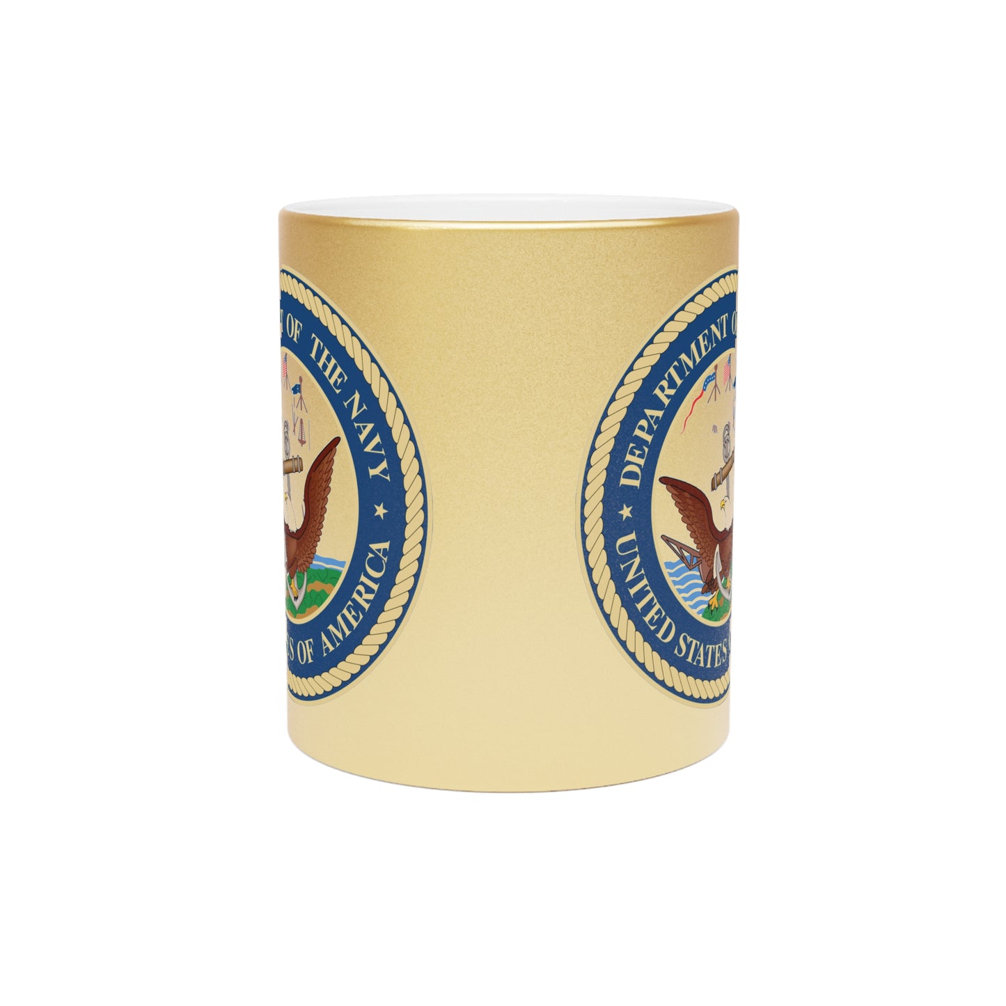 US Navy Metallic Coffee Mug