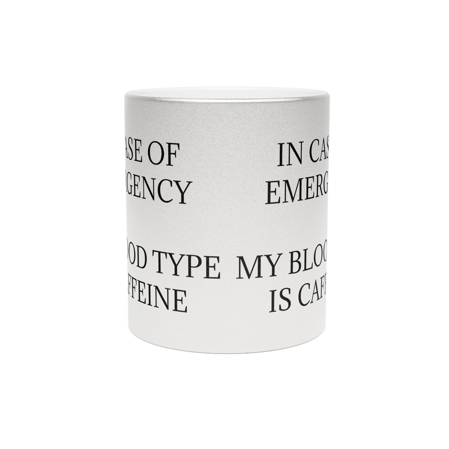 Blood Type Metallic Coffee Mug