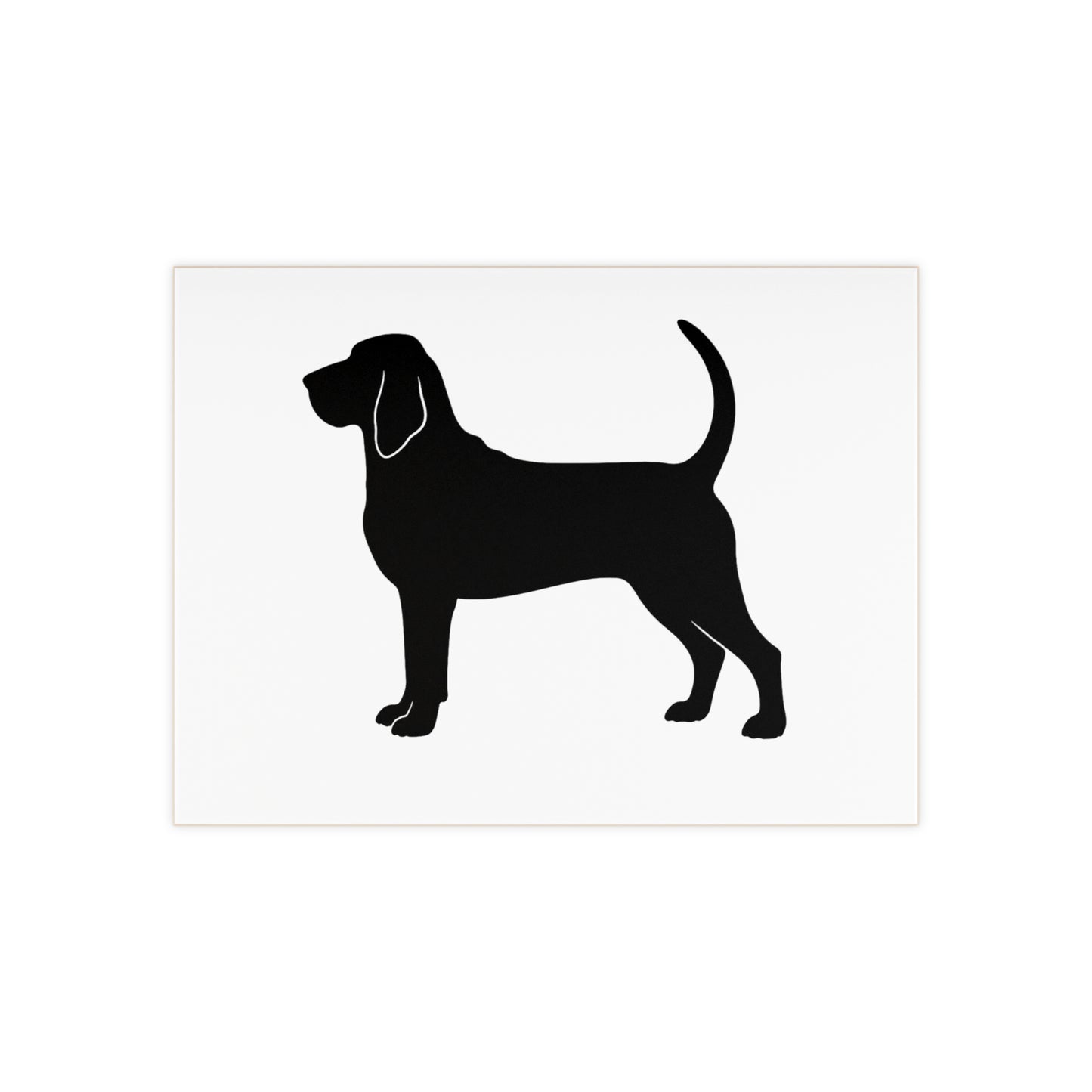 Bloodhound Silhouette Ceramic Photo Tile
