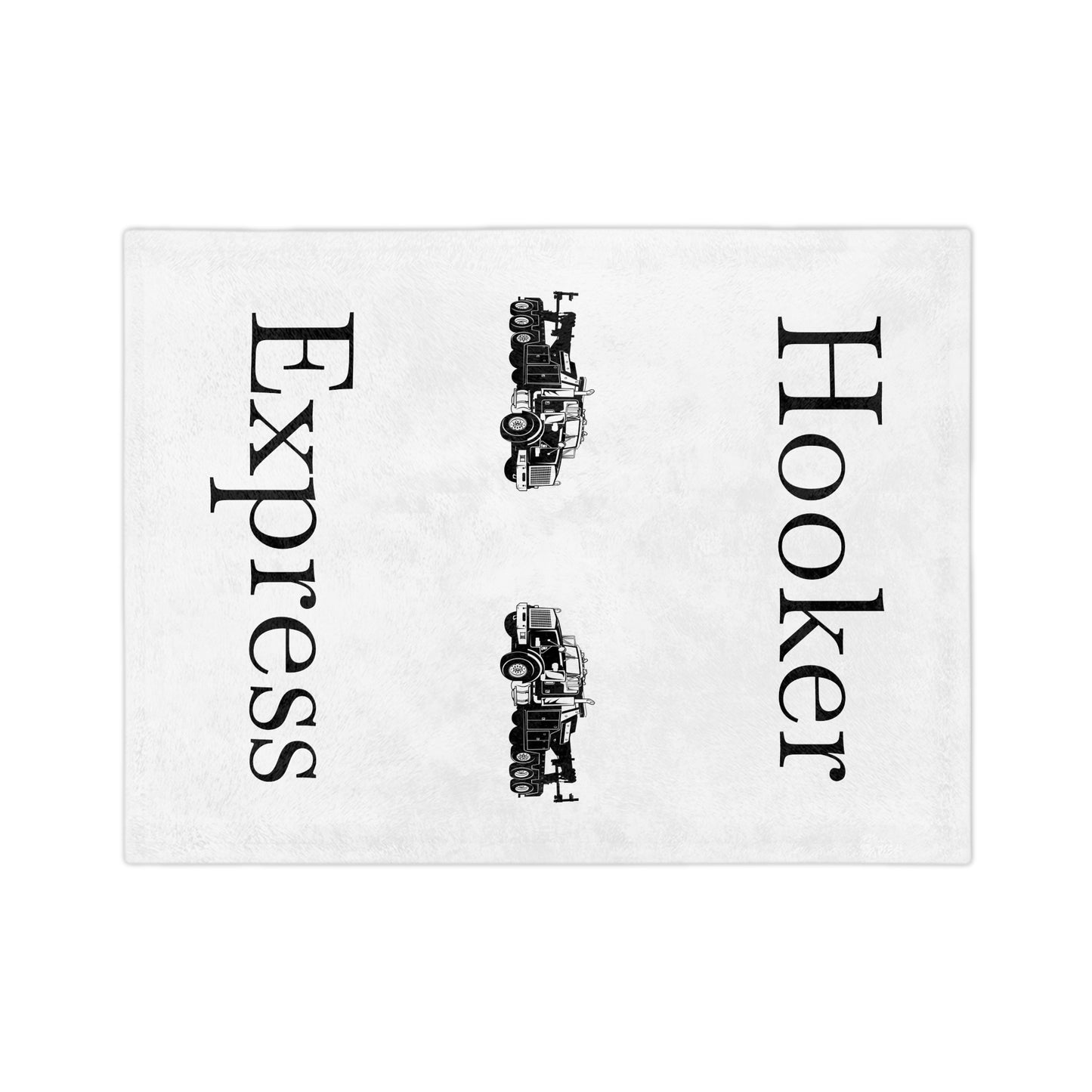 H**ker Express Heavy Tow Truck Velveteen Microfiber Blanket