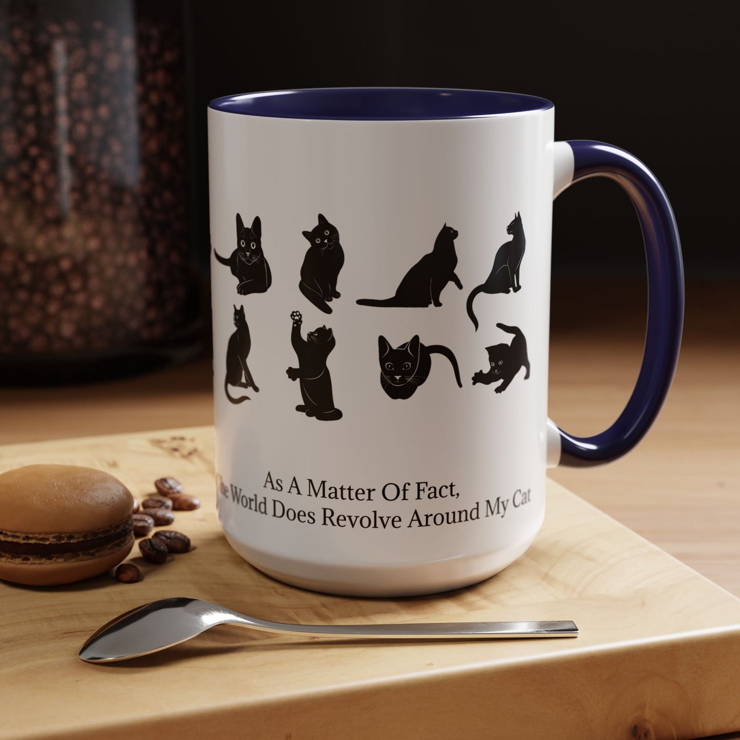 Matter Of Fact Cat 2-Tone Coffee Mug