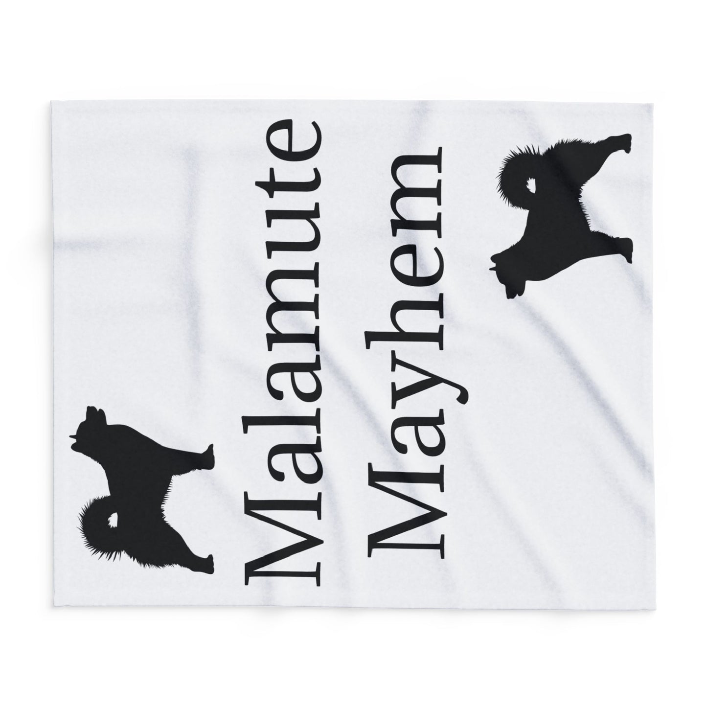 Malamute Mayhem Arctic Fleece Blanket