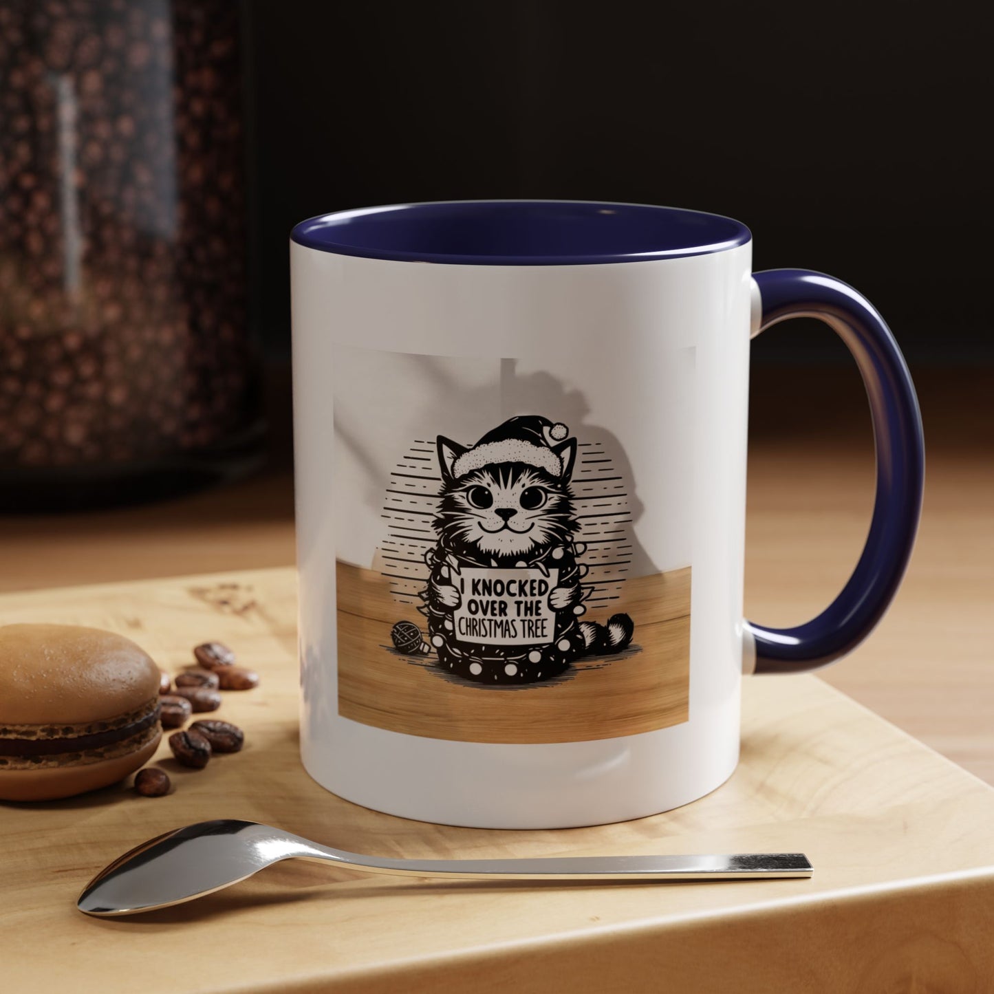 Naughty Cat 2-Tone Coffee Mug