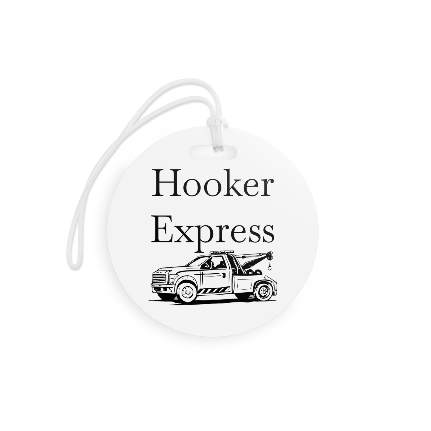 H**ker Express Wheel Lift Tow Truck Luggage Tag