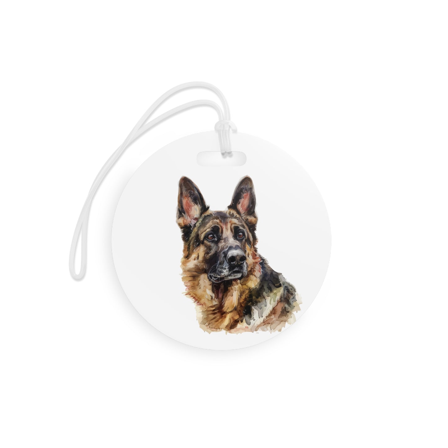 German Shepherd Head Luggage Tag