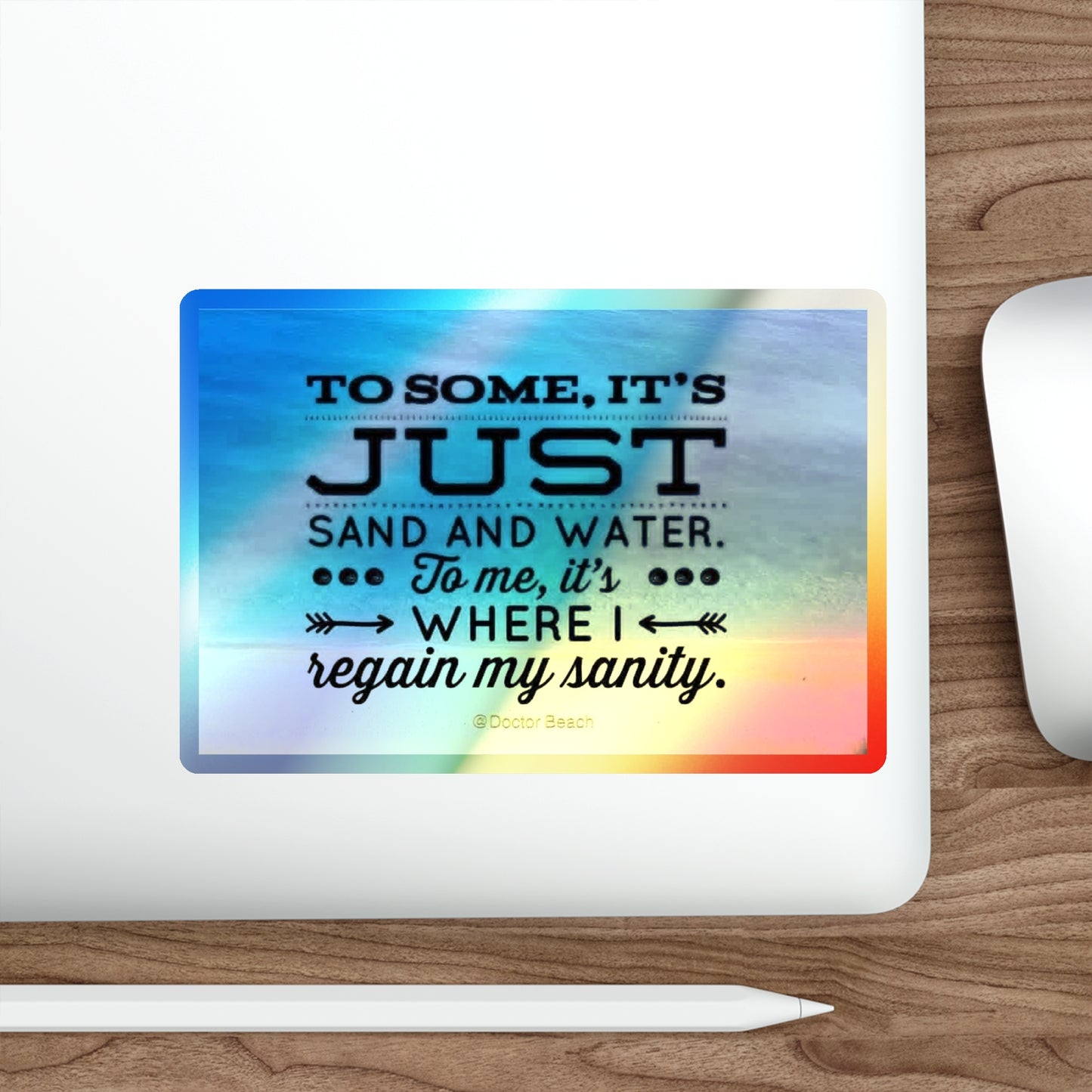 Dr. Beach Holographic Sticker