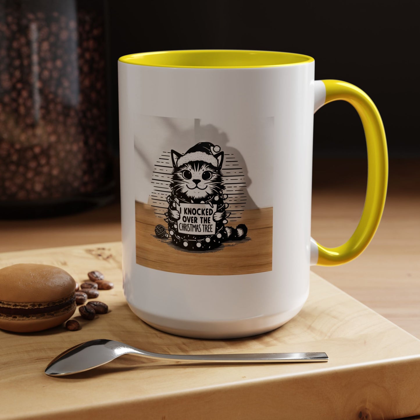Naughty Cat 2-Tone Coffee Mug