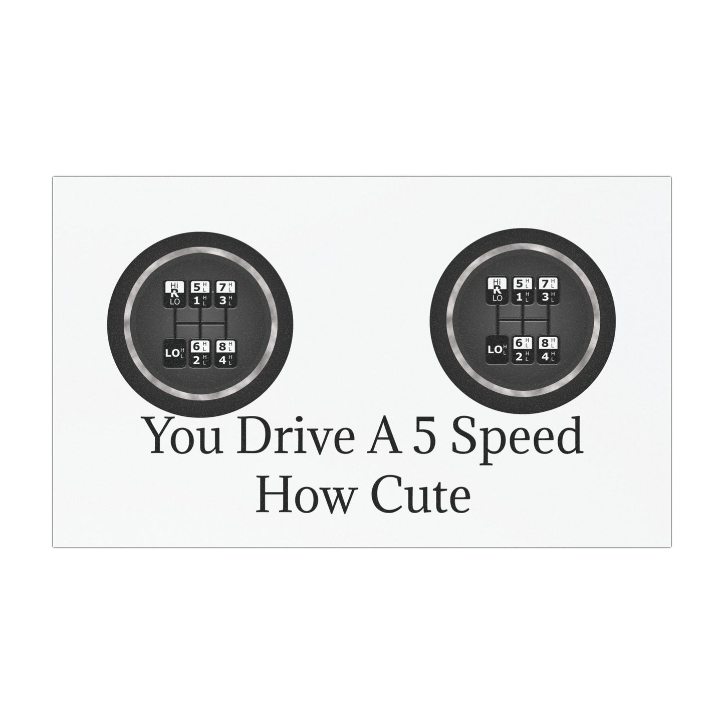 5 Speed How Cute Indoor/Outdoor Magnet