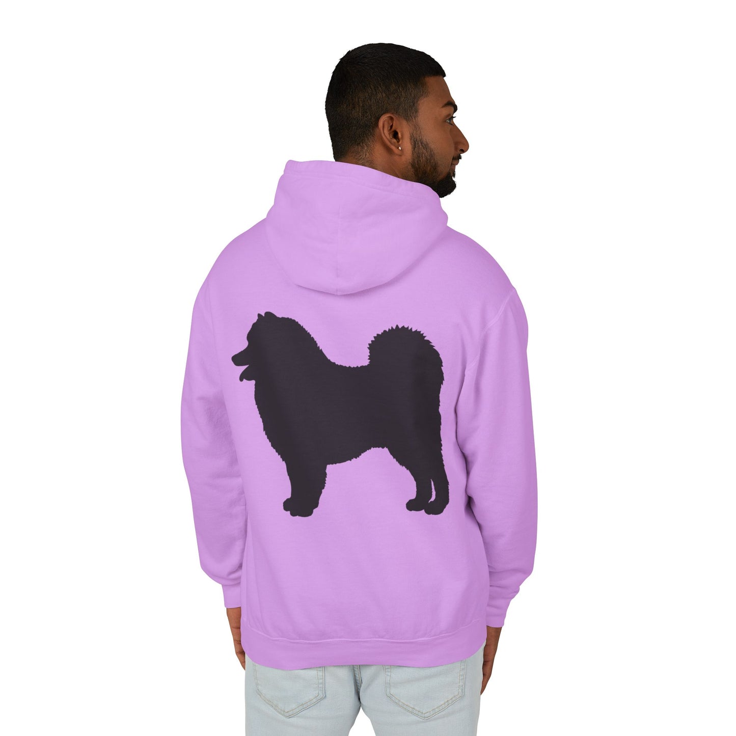 Samoyed Silhouette Unisex Lightweight Hoodie