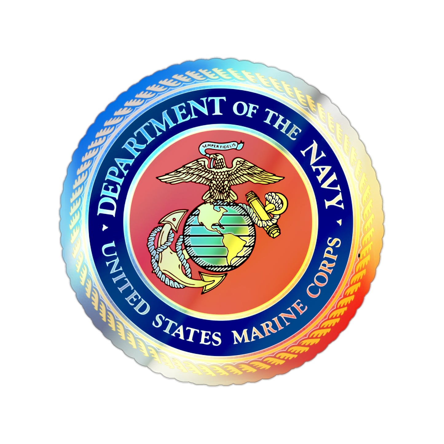 US Marine Corps Holographic Sticker