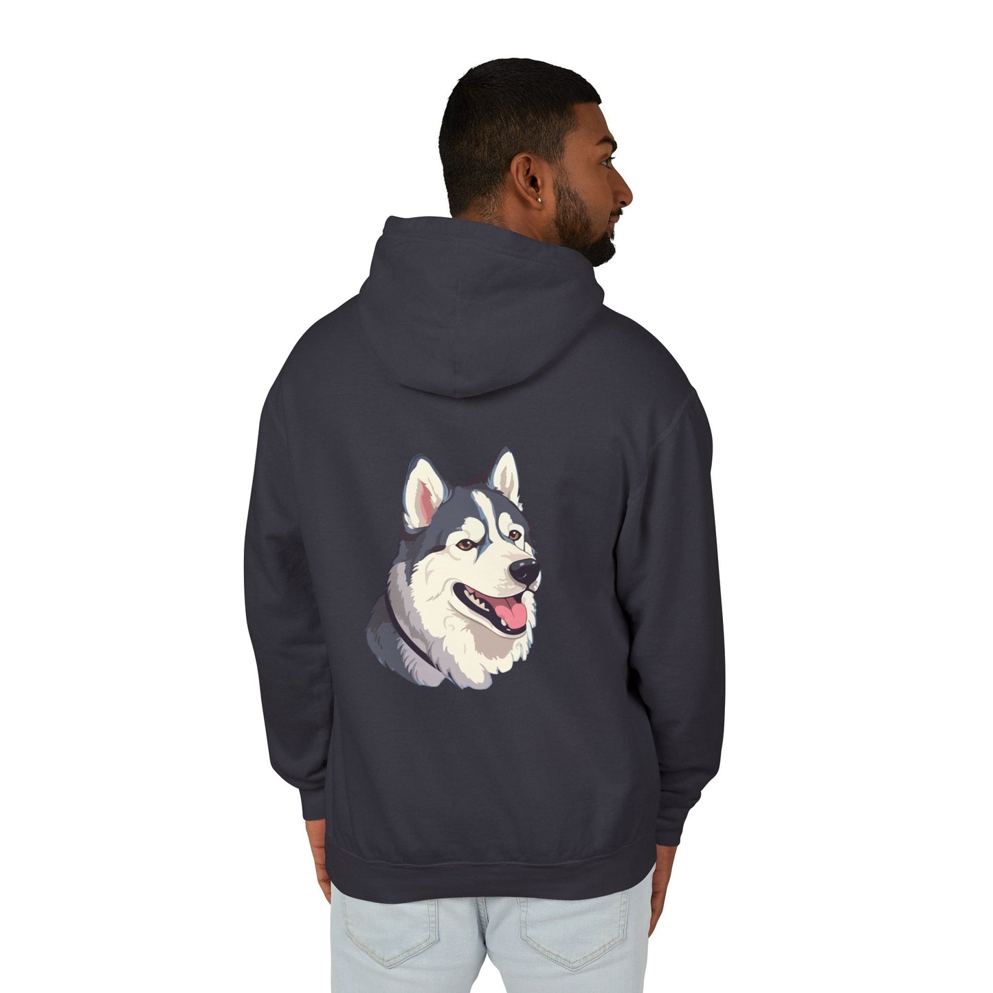 Malamute Head Unisex Lightweight Hoodie