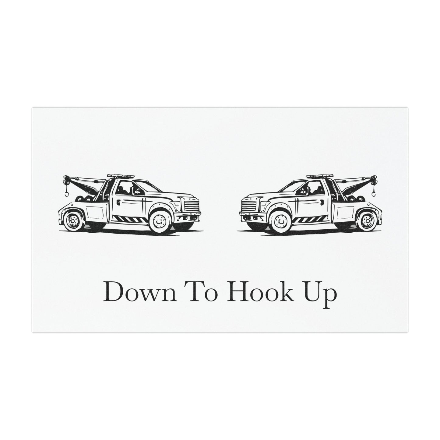 Down To Hook Up Indoor/Outdoor Magnet