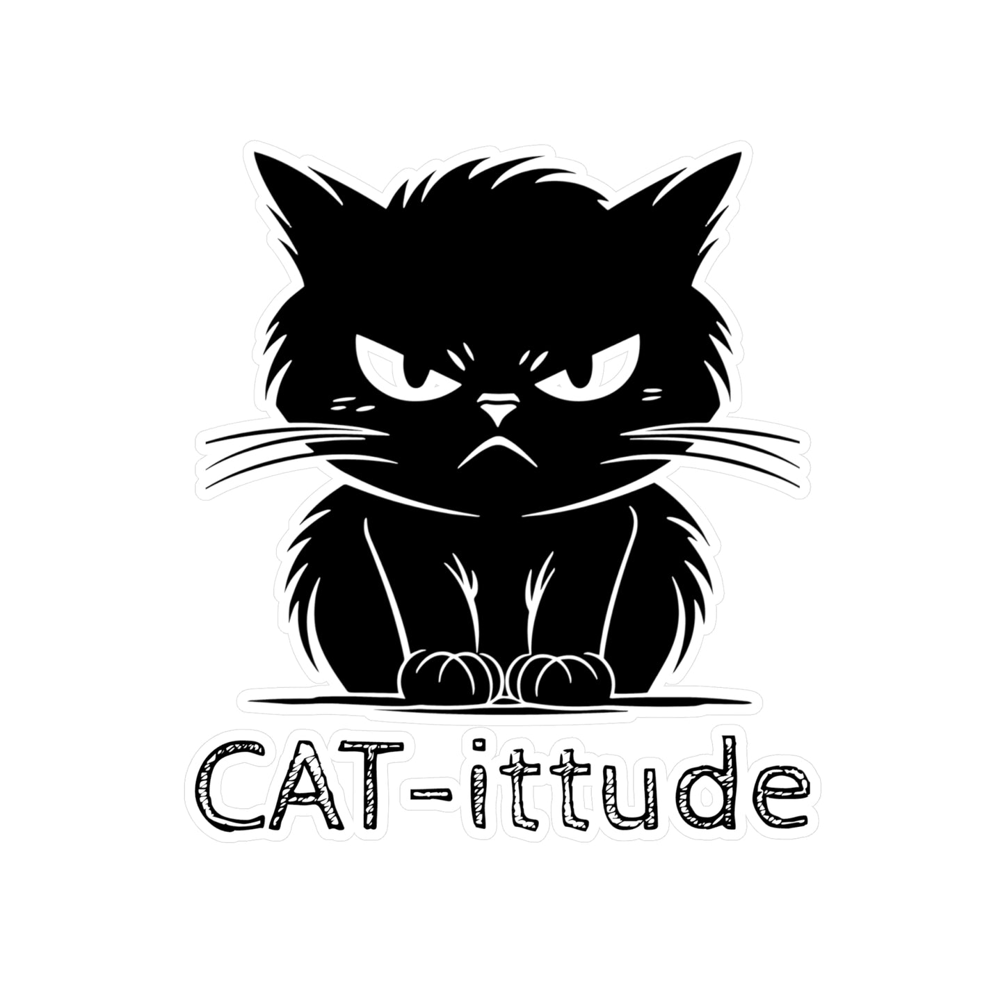 CAT-ittude Vinyl Decal