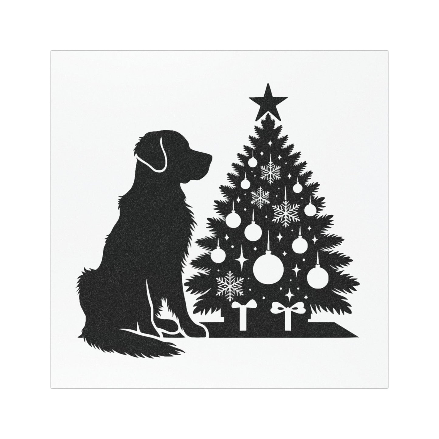 Golden Christmas Tree Indoor/Outdoor Magnet