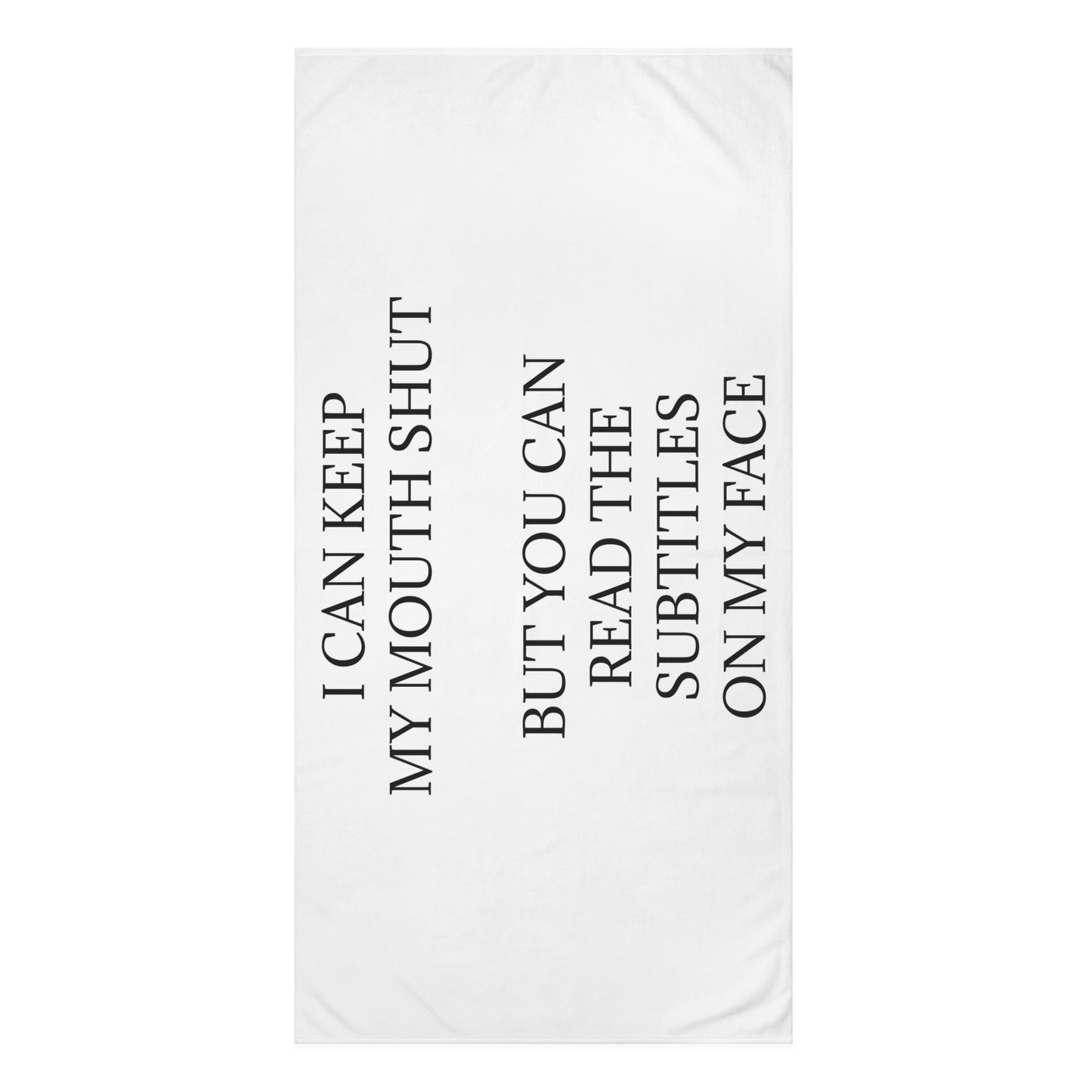 Subtitles Mink-Cotton Beach Towel
