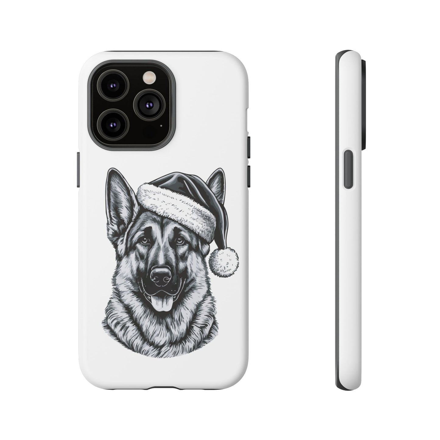 Santa Paws German Shepherd iPhone Case