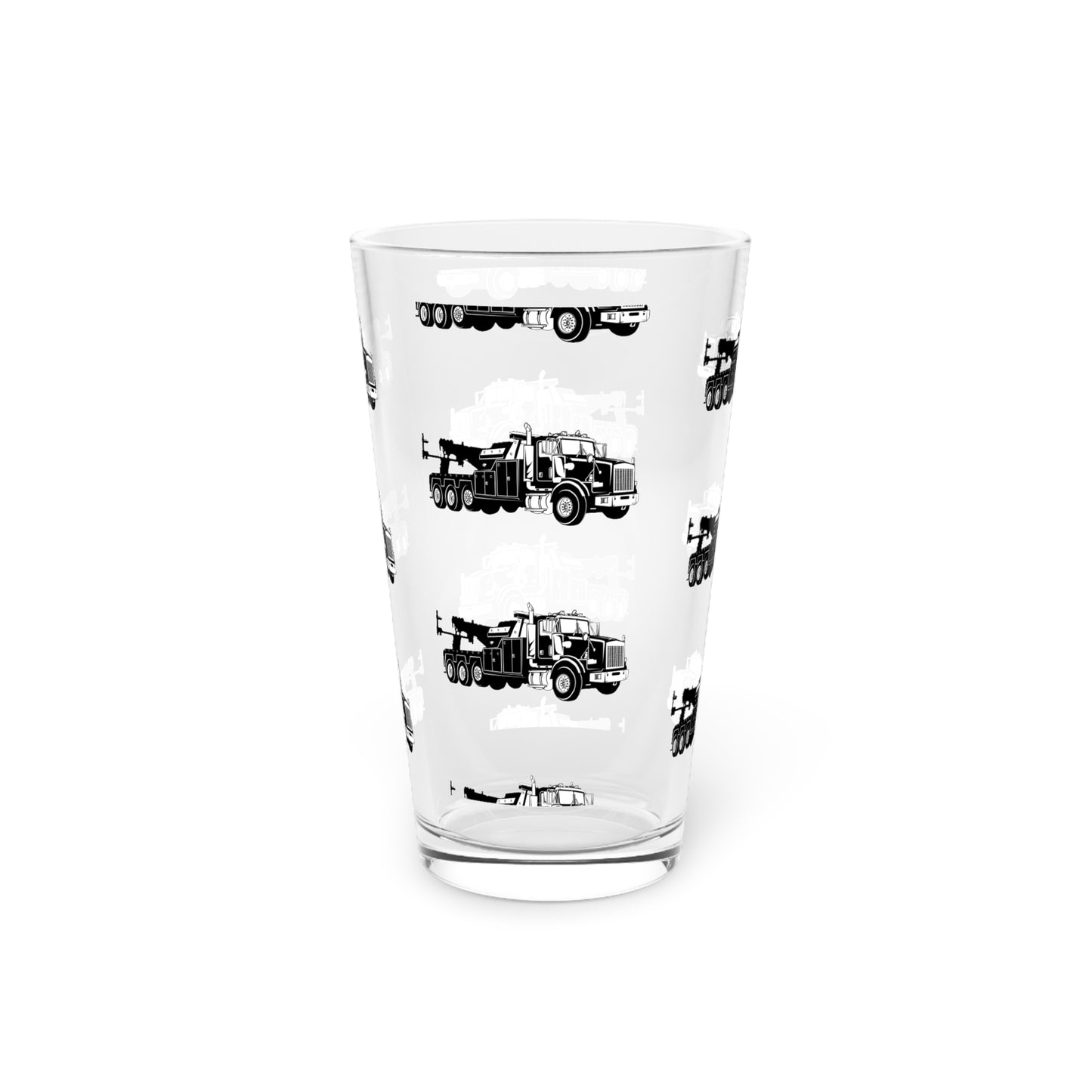 Heavy Tow Truck Drinking Glass