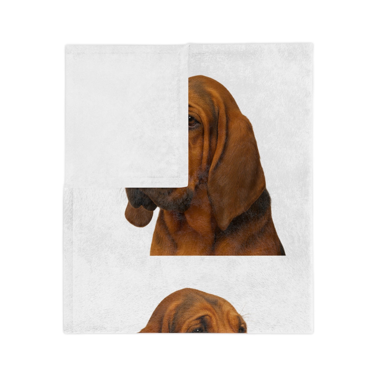Bloodhound Head Velveteen Microfiber Blanket