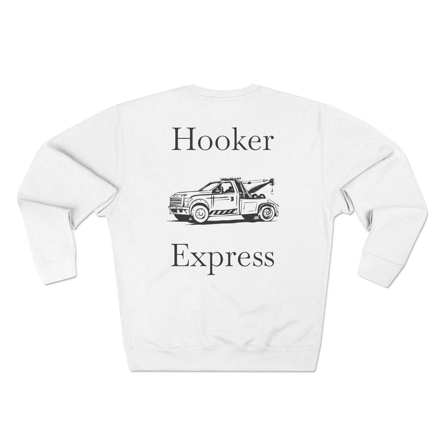 H**ker Express Wheel Lift Tow Truck Unisex Crewneck Sweatshirt