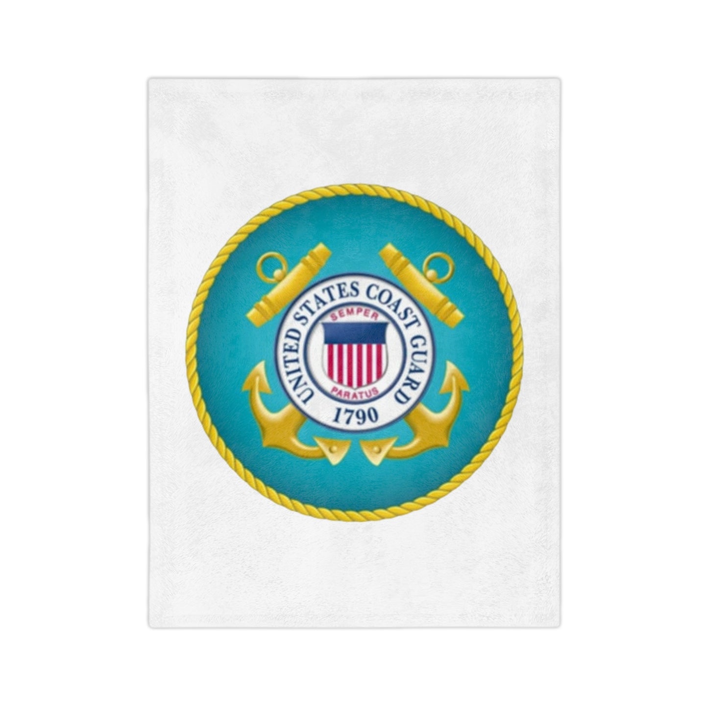 US Coast Guard Velveteen Microfiber Blanket