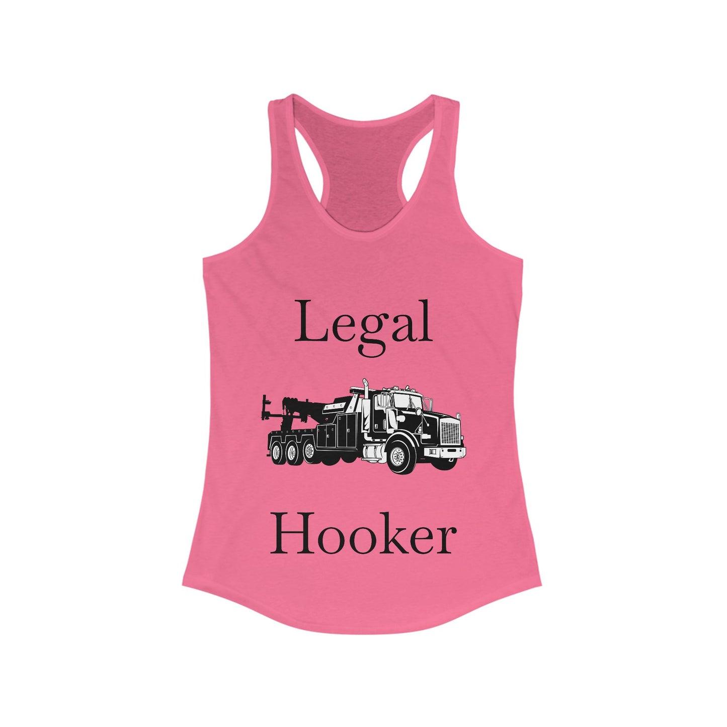 Legal H**ker Heavy Tow Truck Women's Racerback Tank