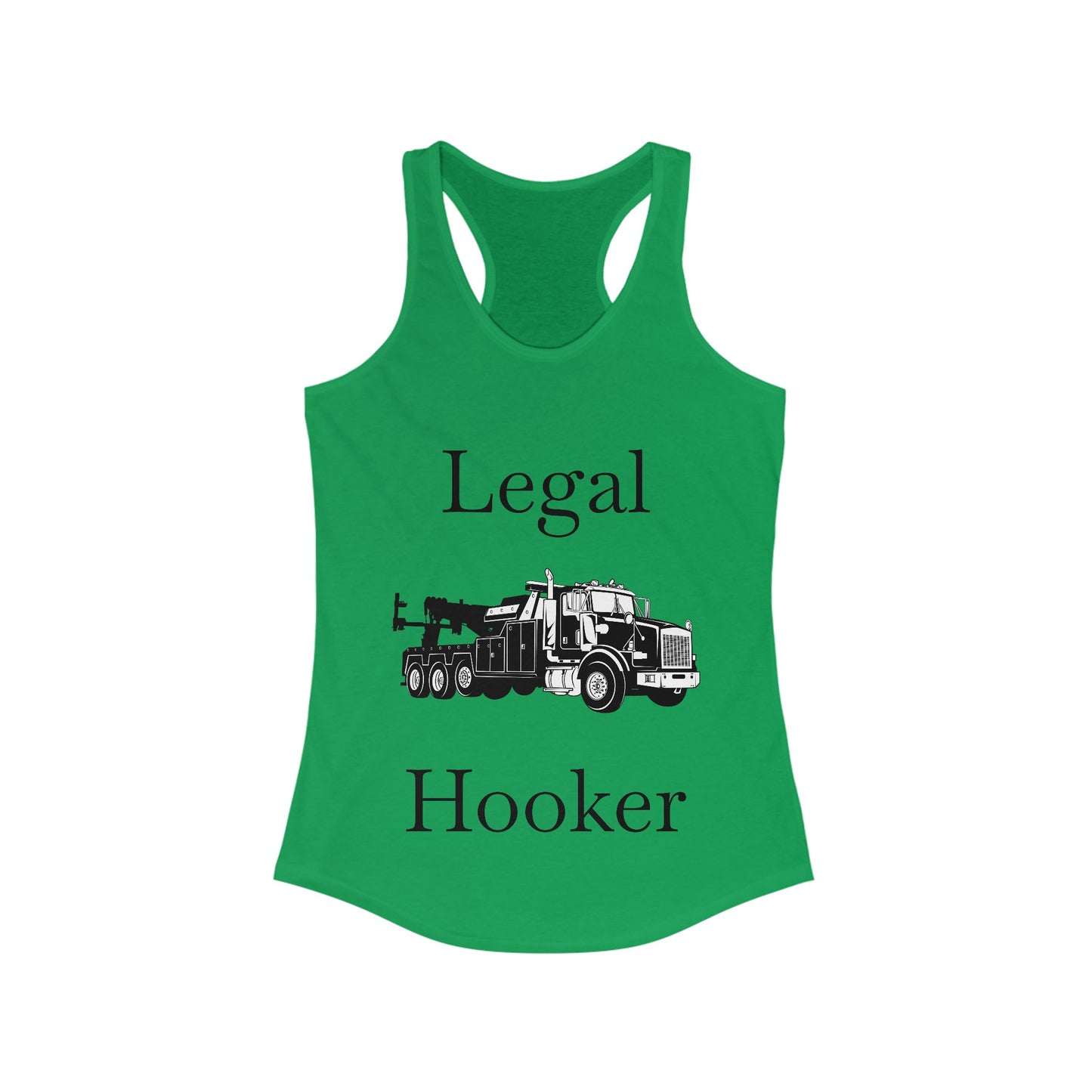 Legal H**ker Heavy Tow Truck Women's Racerback Tank
