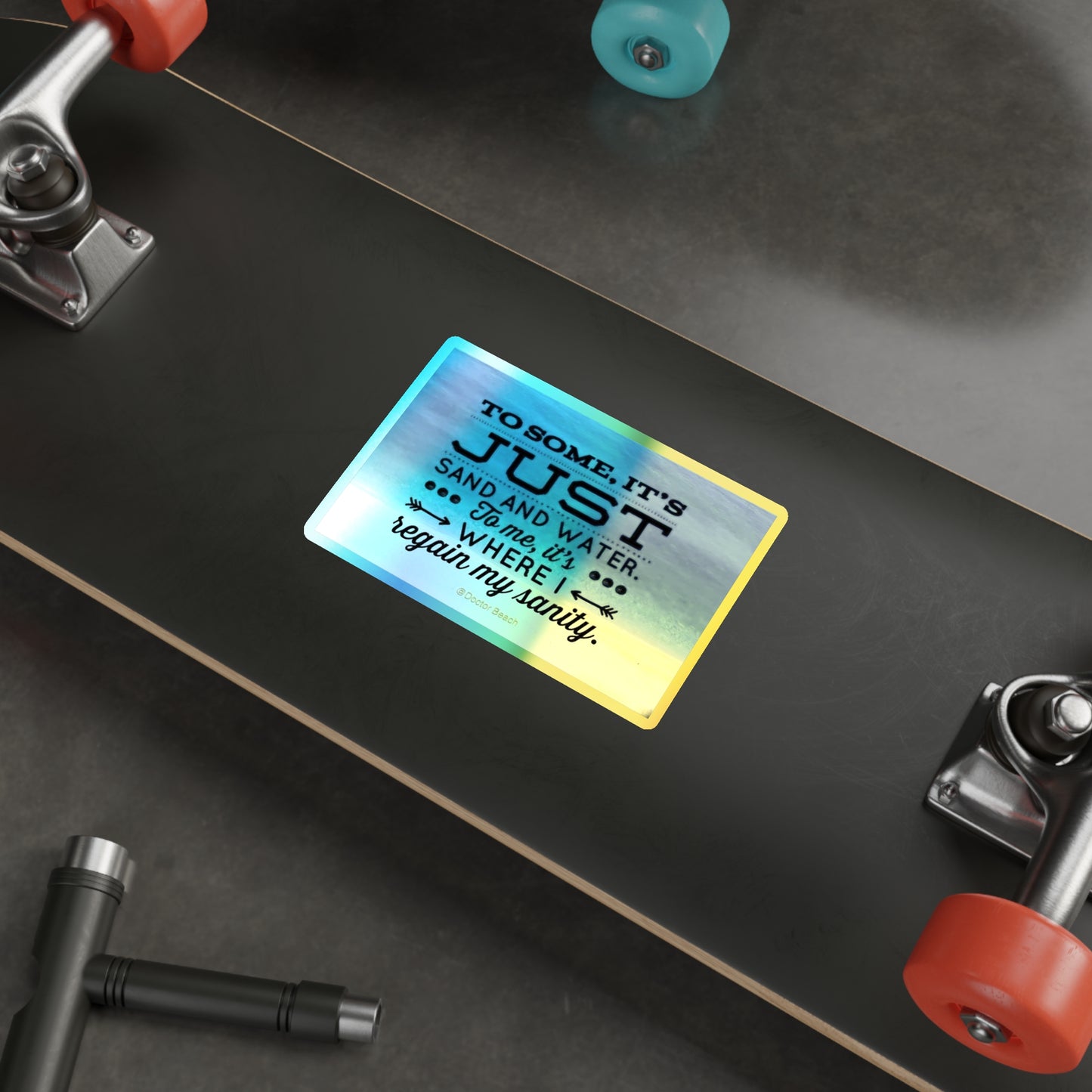 Dr. Beach Holographic Sticker