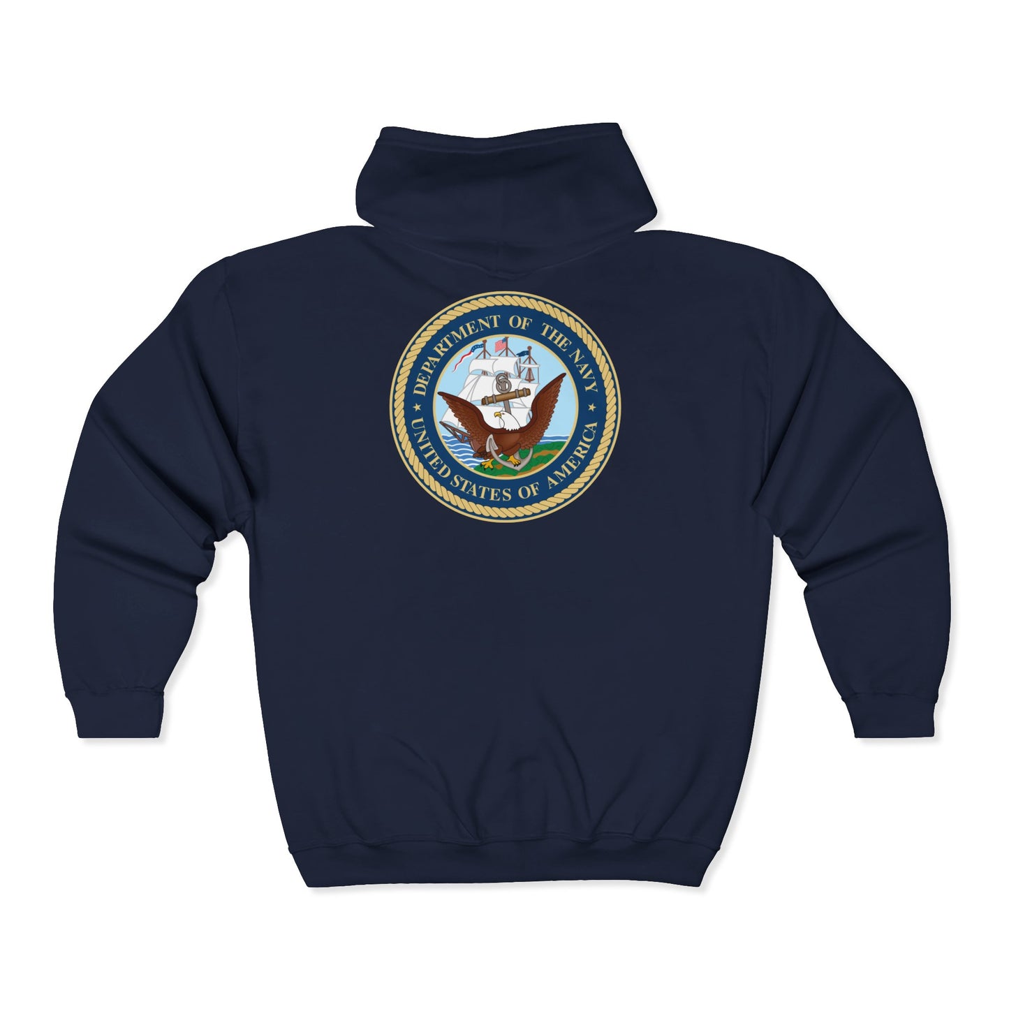 US Navy Unisex Full Zip Hoodie