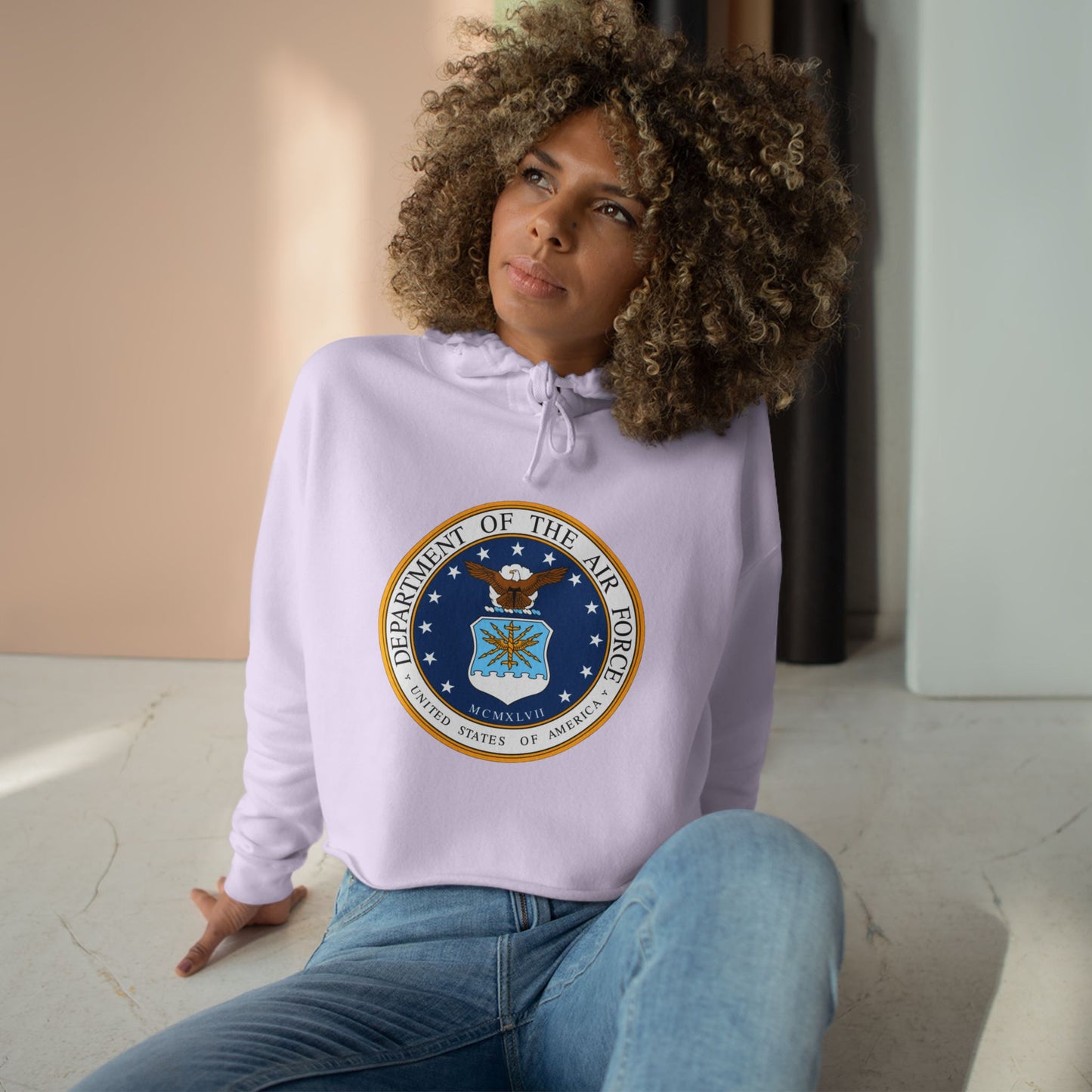 US Air Force Women's Crop Hoodie