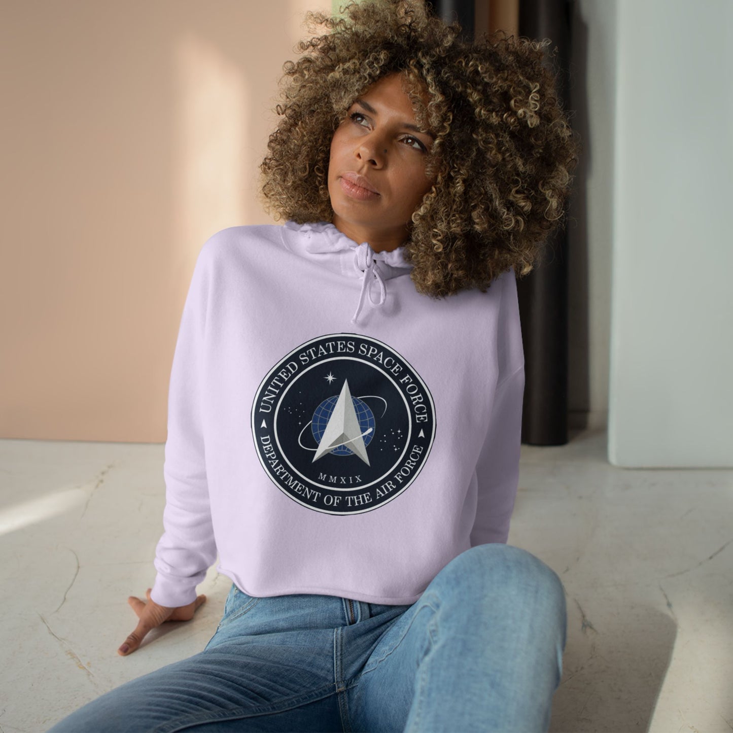 US Space Force Women's Crop Hoodie