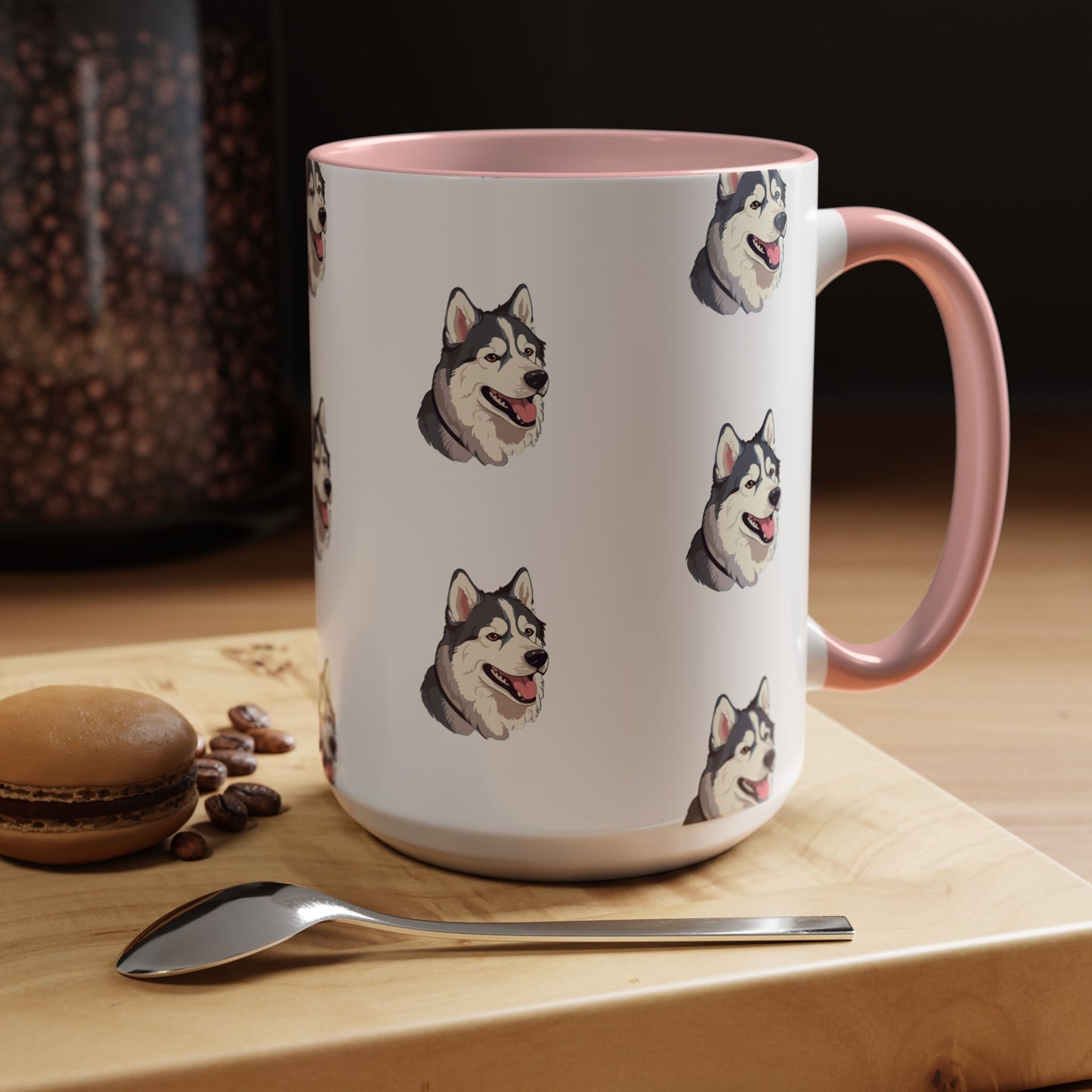 Malamute Head 2-Tone Coffee Mug