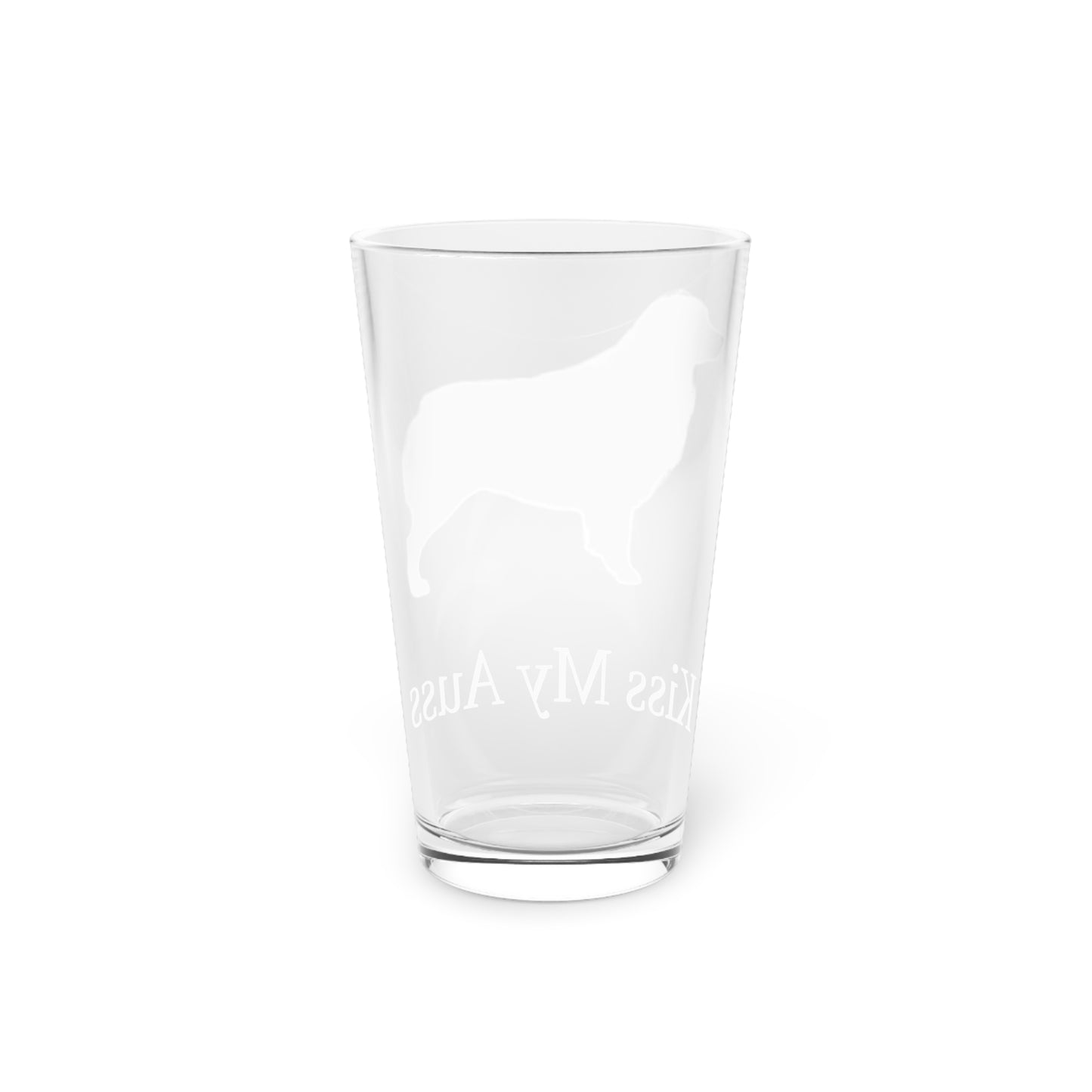 Kiss My Auss Drinking Glass