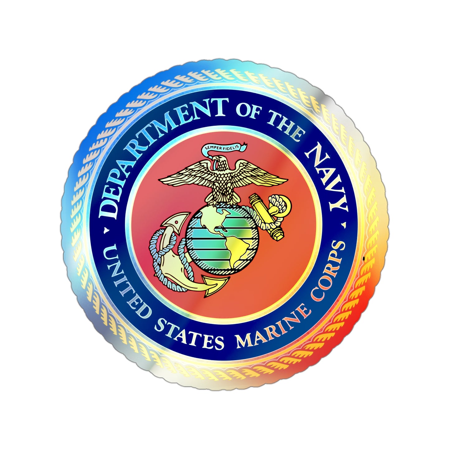 US Marine Corps Holographic Sticker