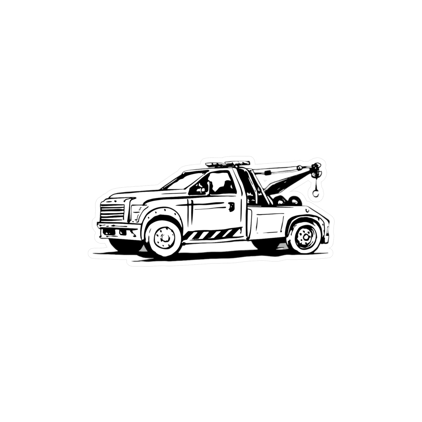 Wheel Lift Tow Truck Vinyl Decal