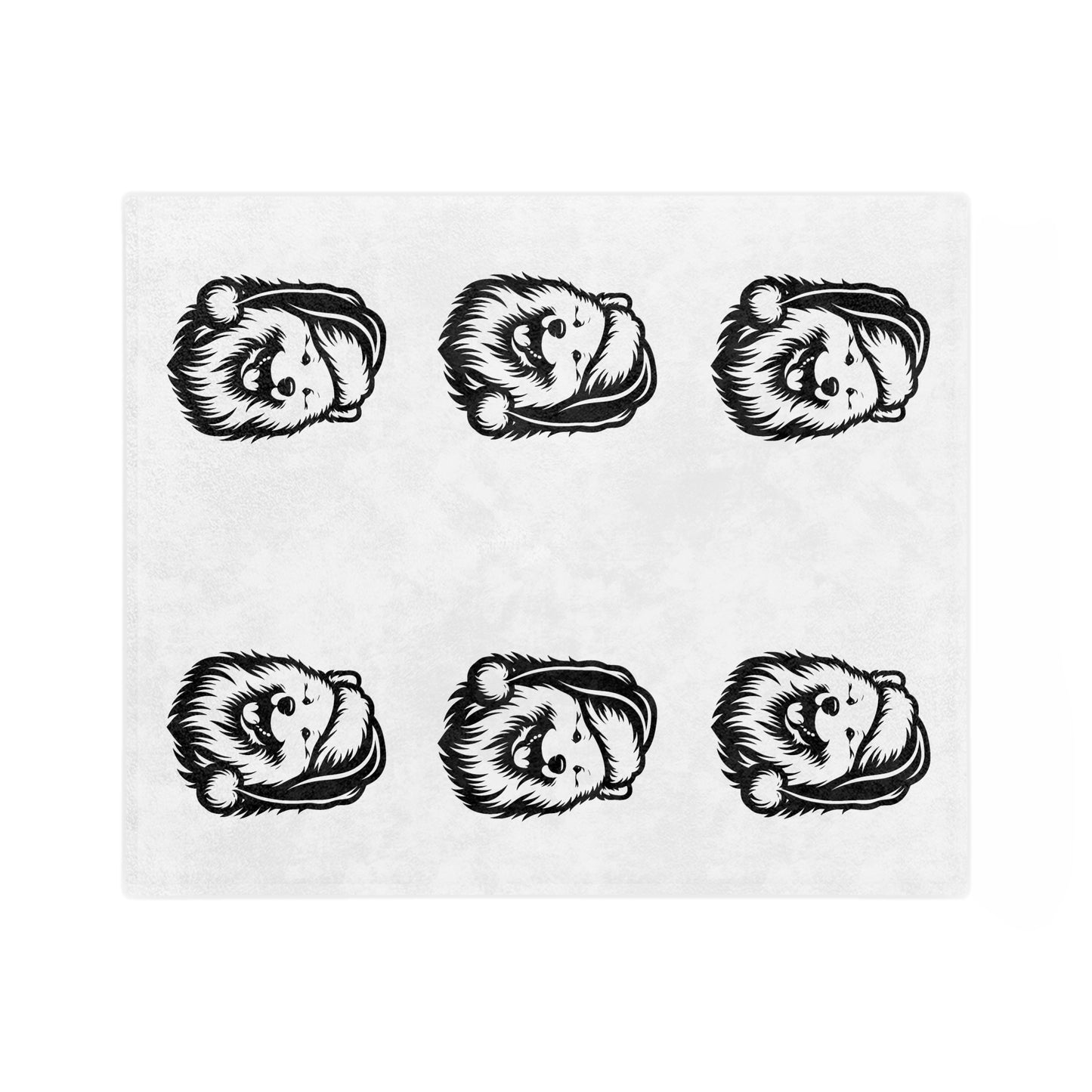 Santa Paws Samoyed Velveteen Microfiber Blanket