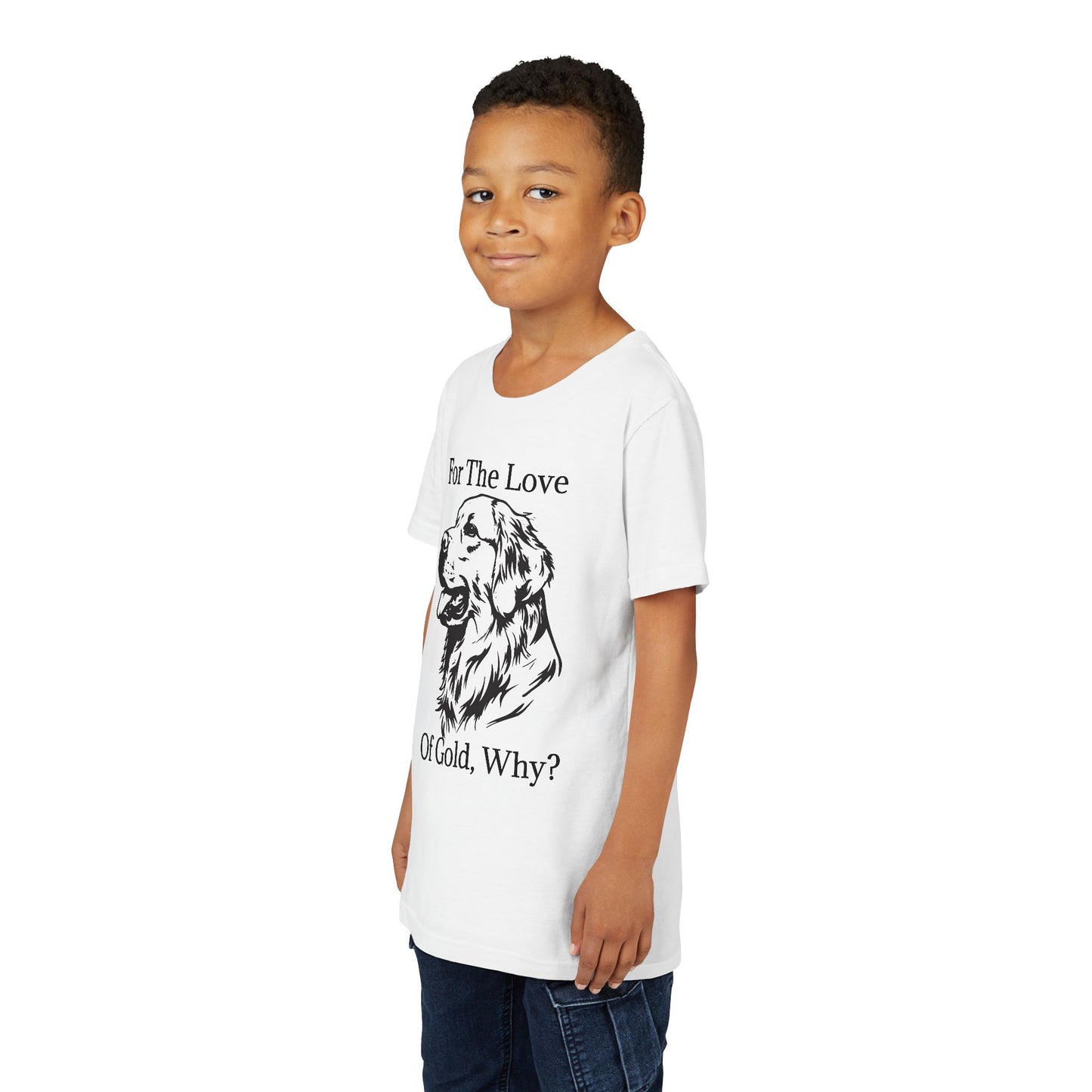 For The Love Of Gold Youth Unisex Short Sleeve Crewneck Tee