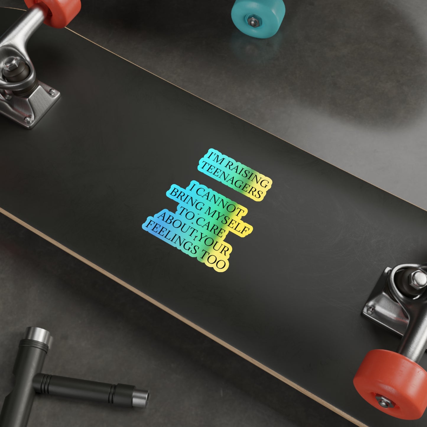Raising Teenagers Holographic Sticker