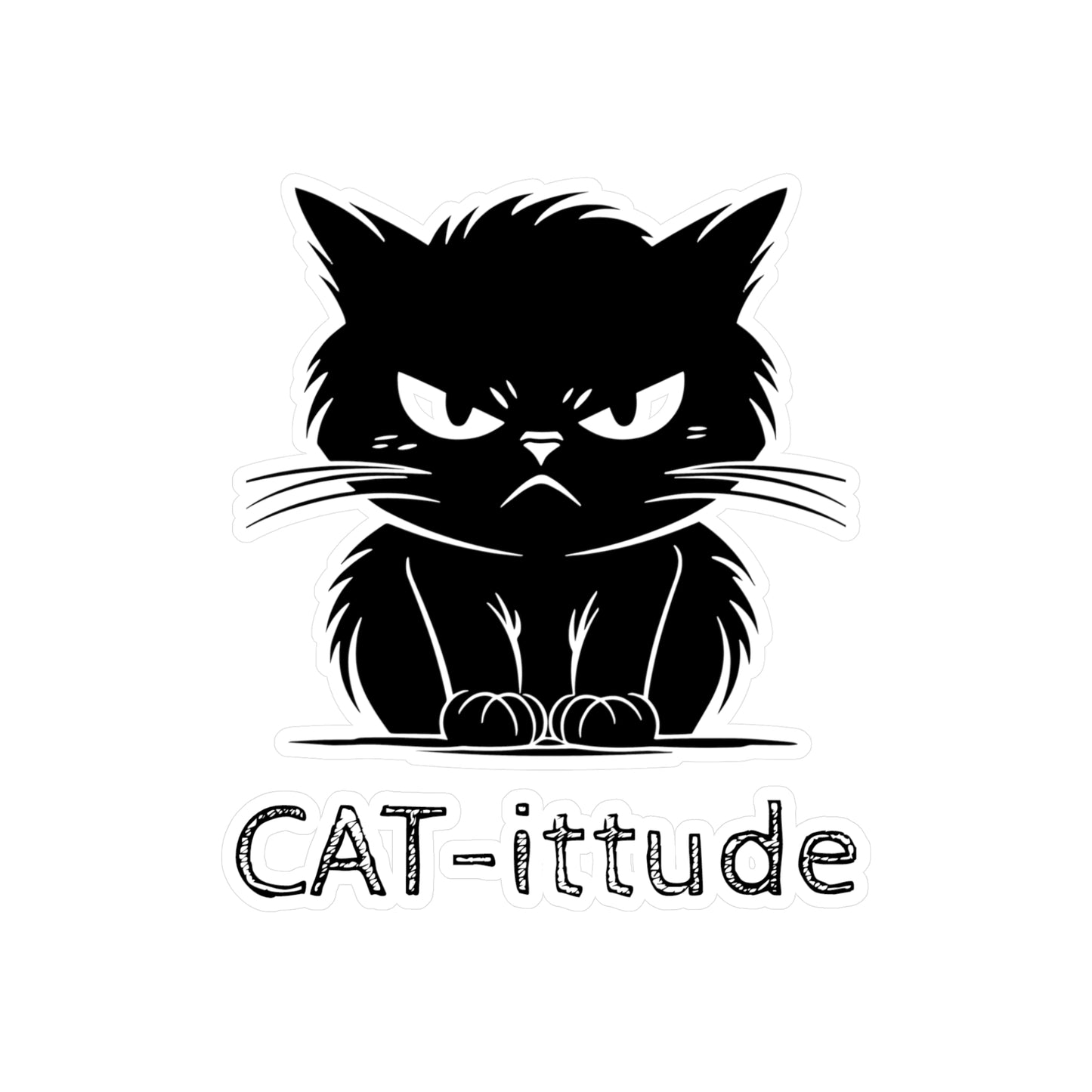 CAT-ittude Vinyl Decal